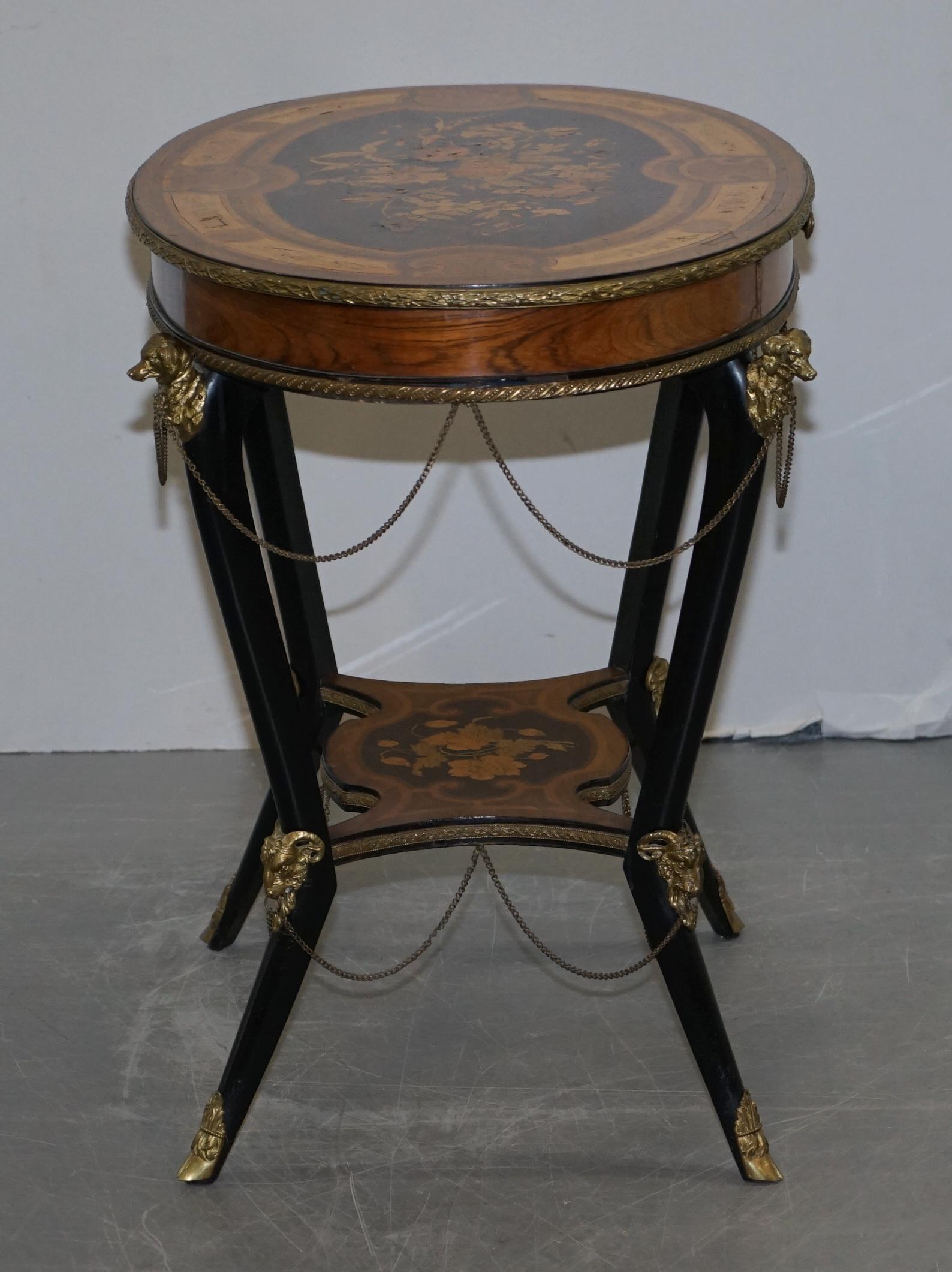 Rare Antique French Gilt Bronze Occasional Table Auguste Maximilien Delafontaine For Sale 11