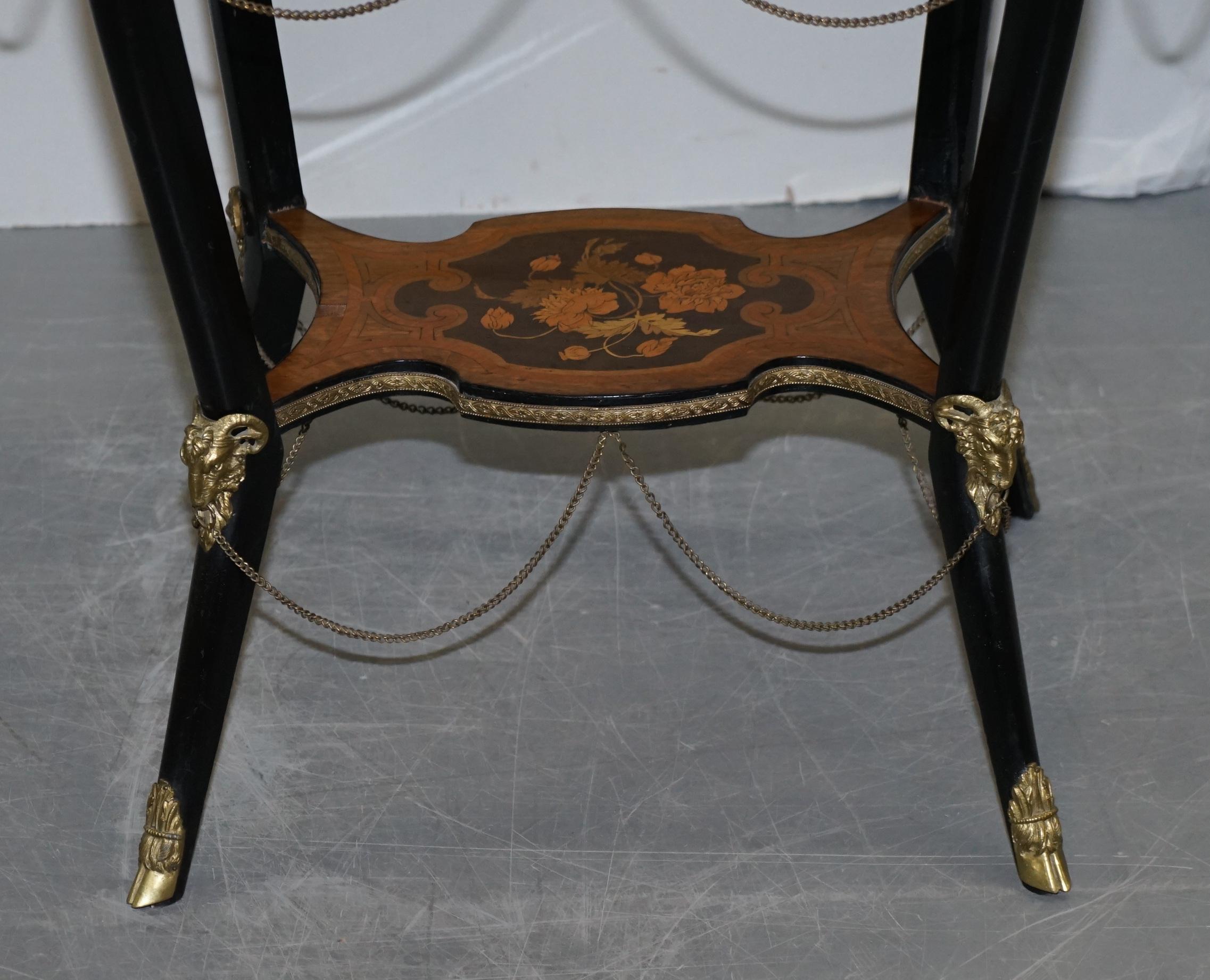 Rare table d'appoint française ancienne en bronze doré Auguste Maximilien Delafontaine en vente 11