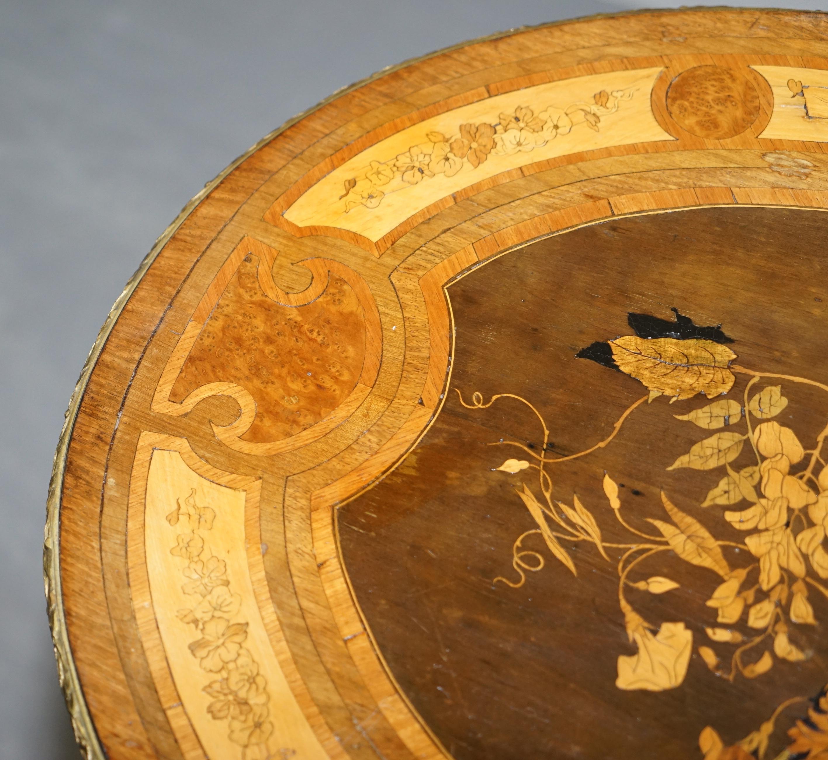 XIXe siècle Rare table d'appoint française ancienne en bronze doré Auguste Maximilien Delafontaine en vente
