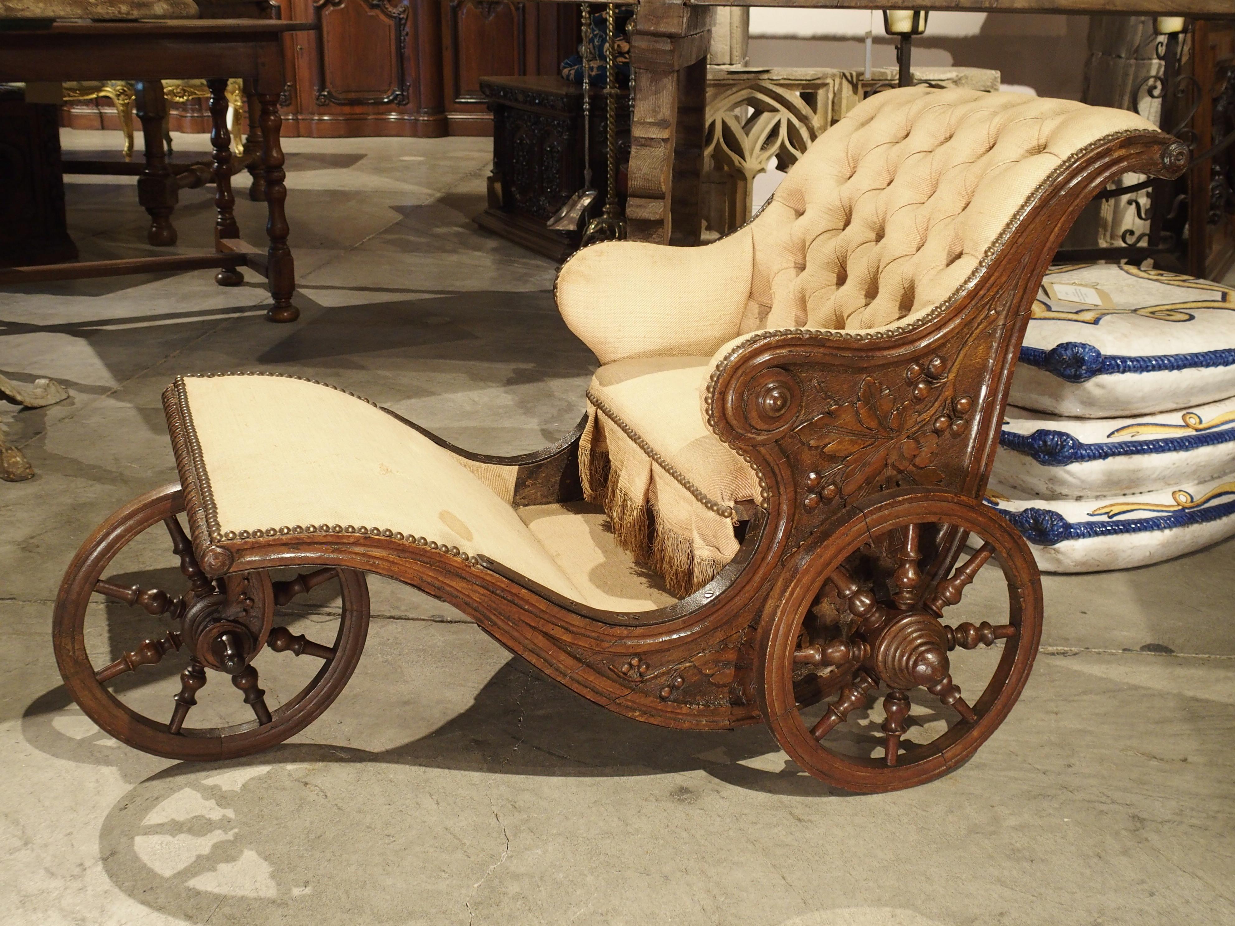 chariot made of walnut