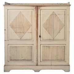 Raro Aparador Sueco Antiguo de Estilo Gustaviano Hecho a Mano en Pino