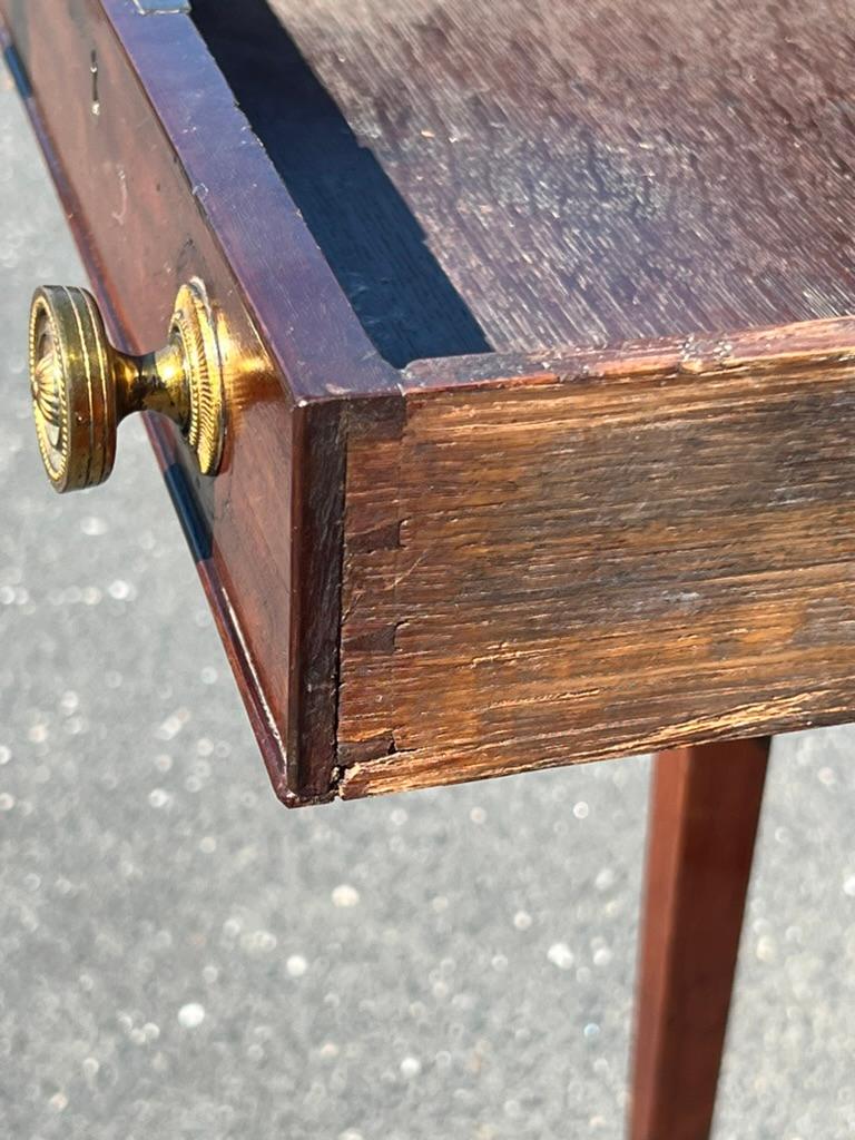 Rare Antique George III Mahogany Drop Leaf Table with Spade Feet For Sale 2