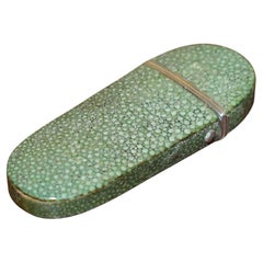 RARO ANTiQUE GEORGE III GAFAS ESPECTACULARES ESTUCHE Y GAFAS PLEGABLES