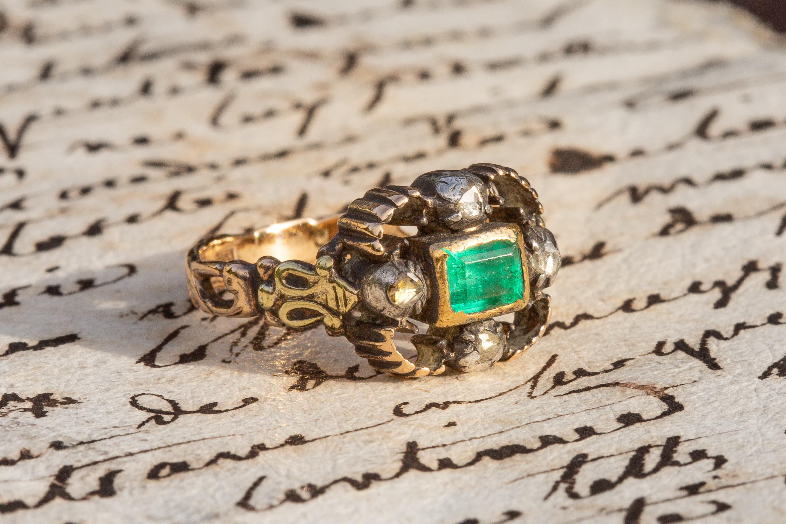 georgian emerald ring