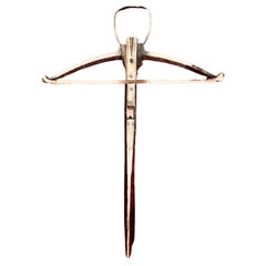 Rare Antique German Gothic Crossbow, circa 1540, All Original