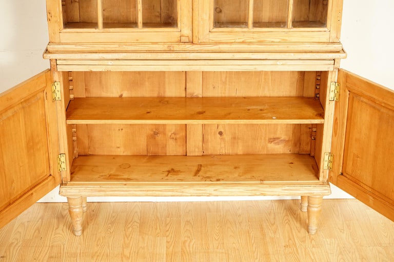 Rare Antique German Pine Kitchen with Adjustable Shelves at 1stDibs