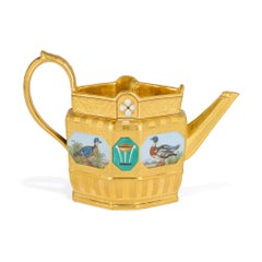 Rare Antique German Porcelain Tea Coffee Set Hand Painted Gilt KPM Berlin