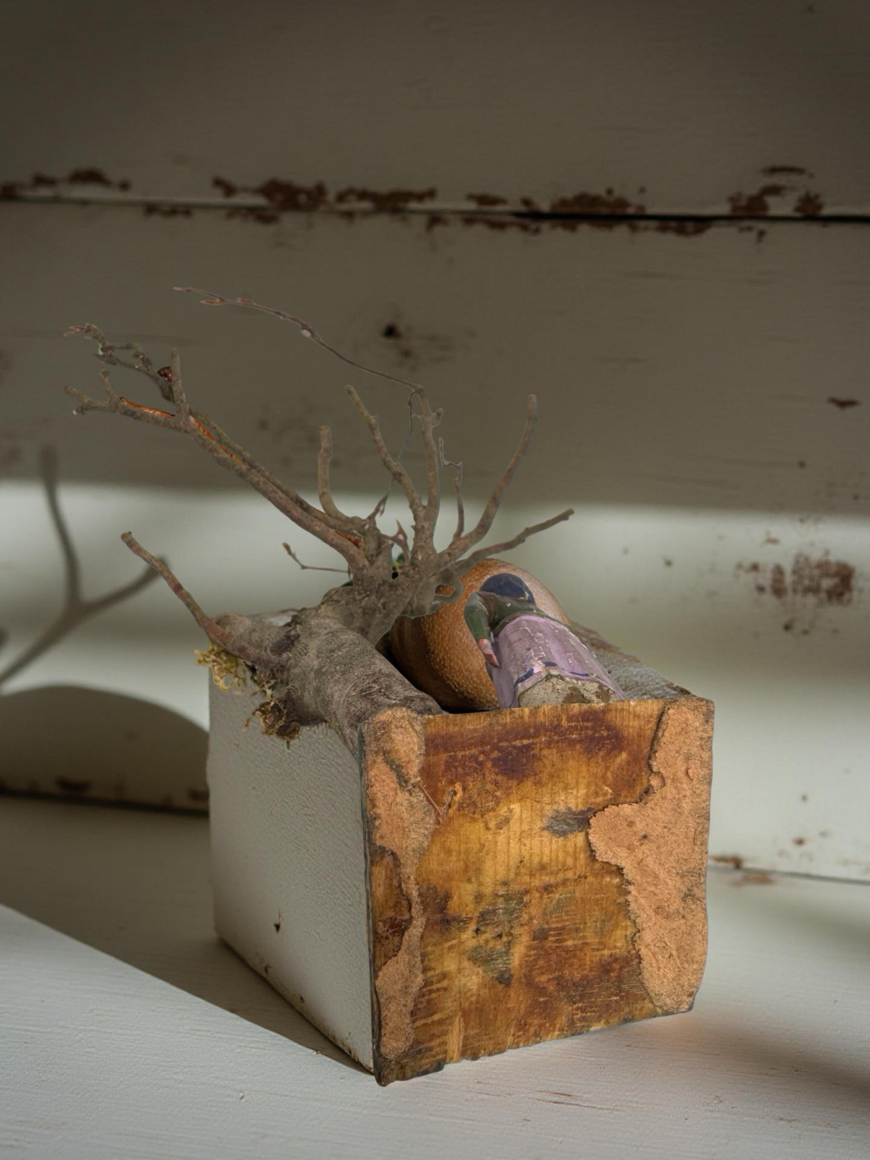 Rare Antique Grulich Christmas Nativity Figure, late 19th Century Folk Art im Angebot 7