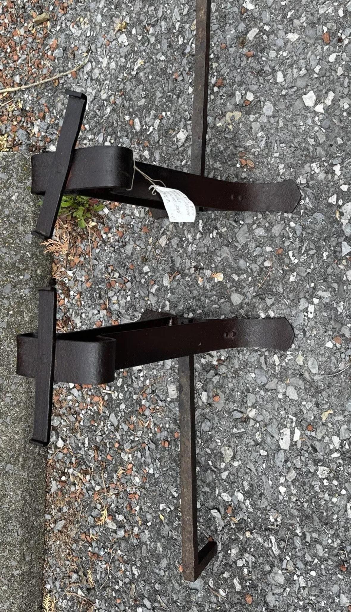 Rare Antique Gustav Stickley Andirons (Model 238) -  W3063 For Sale 12