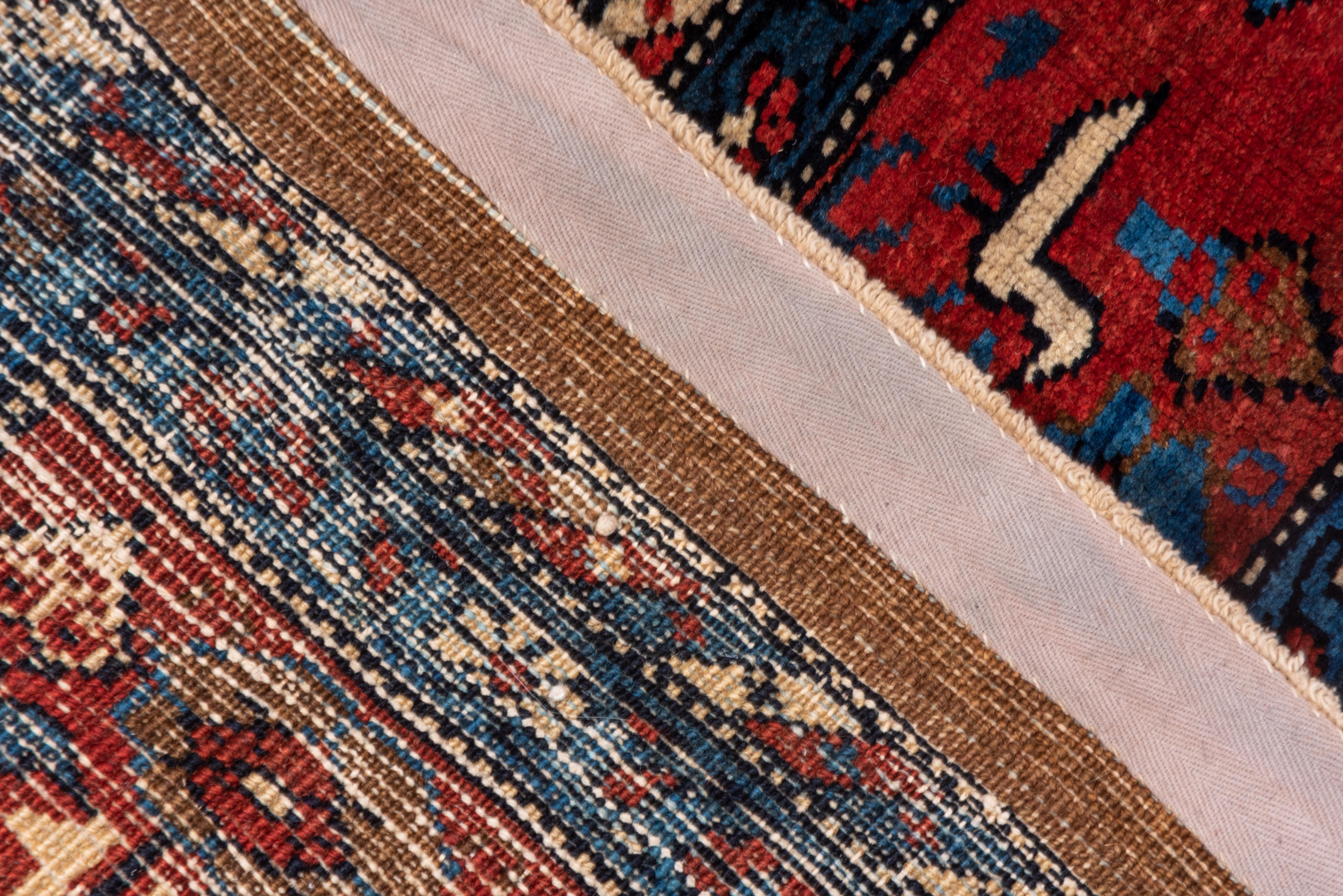 Early 20th Century Rare Antique Heriz Bakhshayesh Carpet, Brown and Rich Red Field, B For Sale