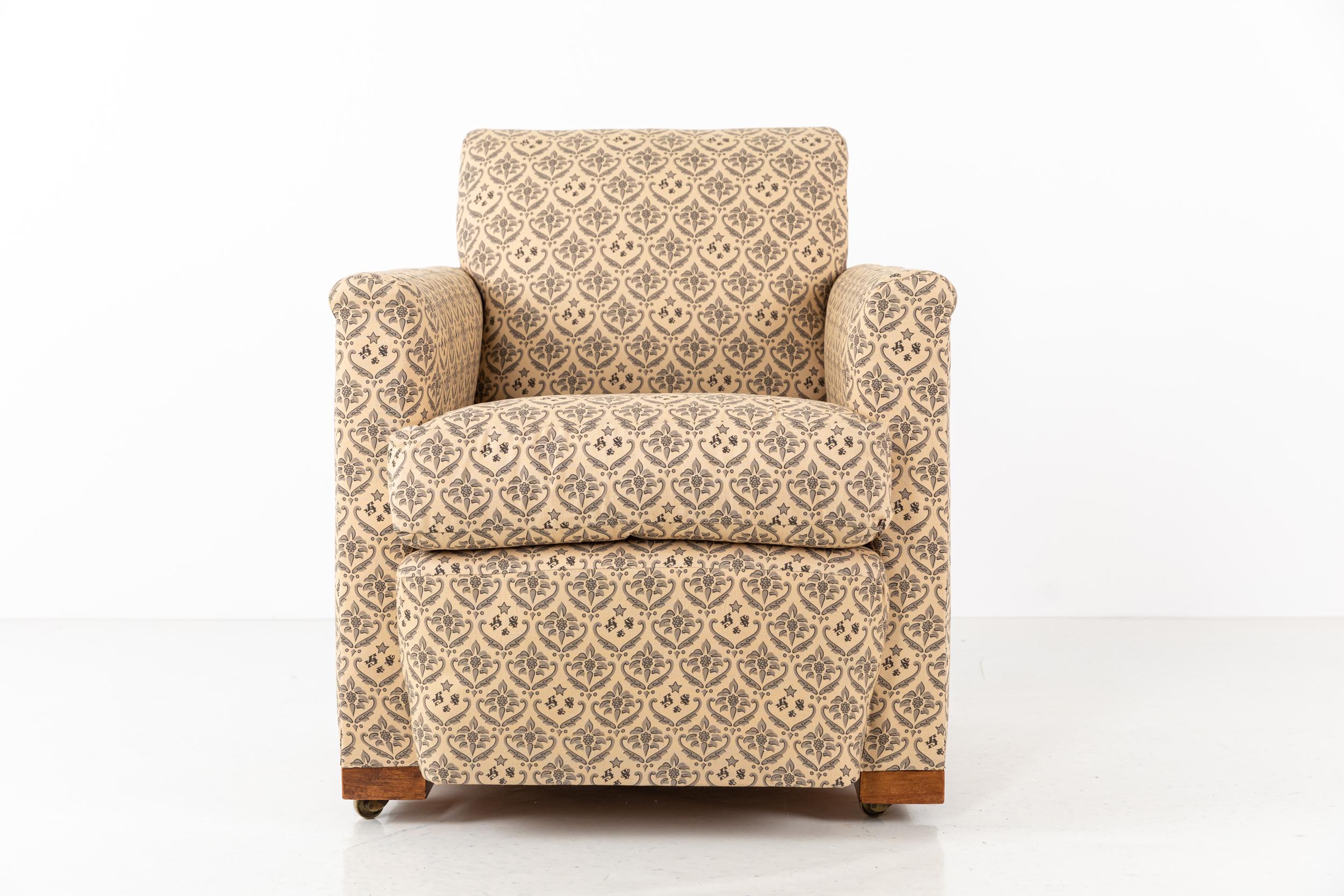 Hand-Crafted Rare Antique Howard & Sons 'Oslo' Childs Country House Armchair, circa 1920