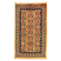 Rare Antique Imperial Palace Chinese Silk & Metal Rug