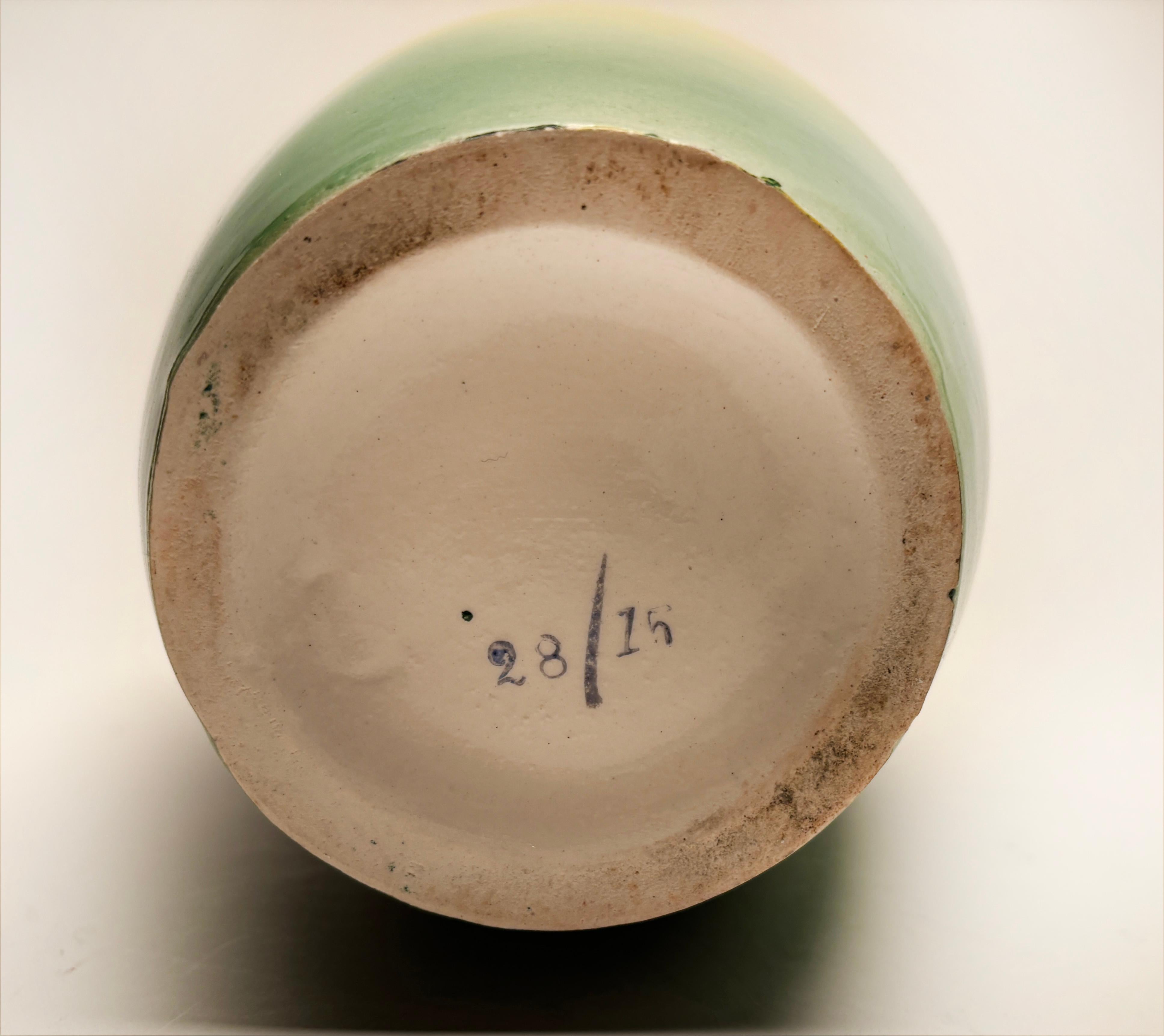 Raro vaso antico impressionista dipinto a mano e rifinito con decorazione Moriage in vendita 10