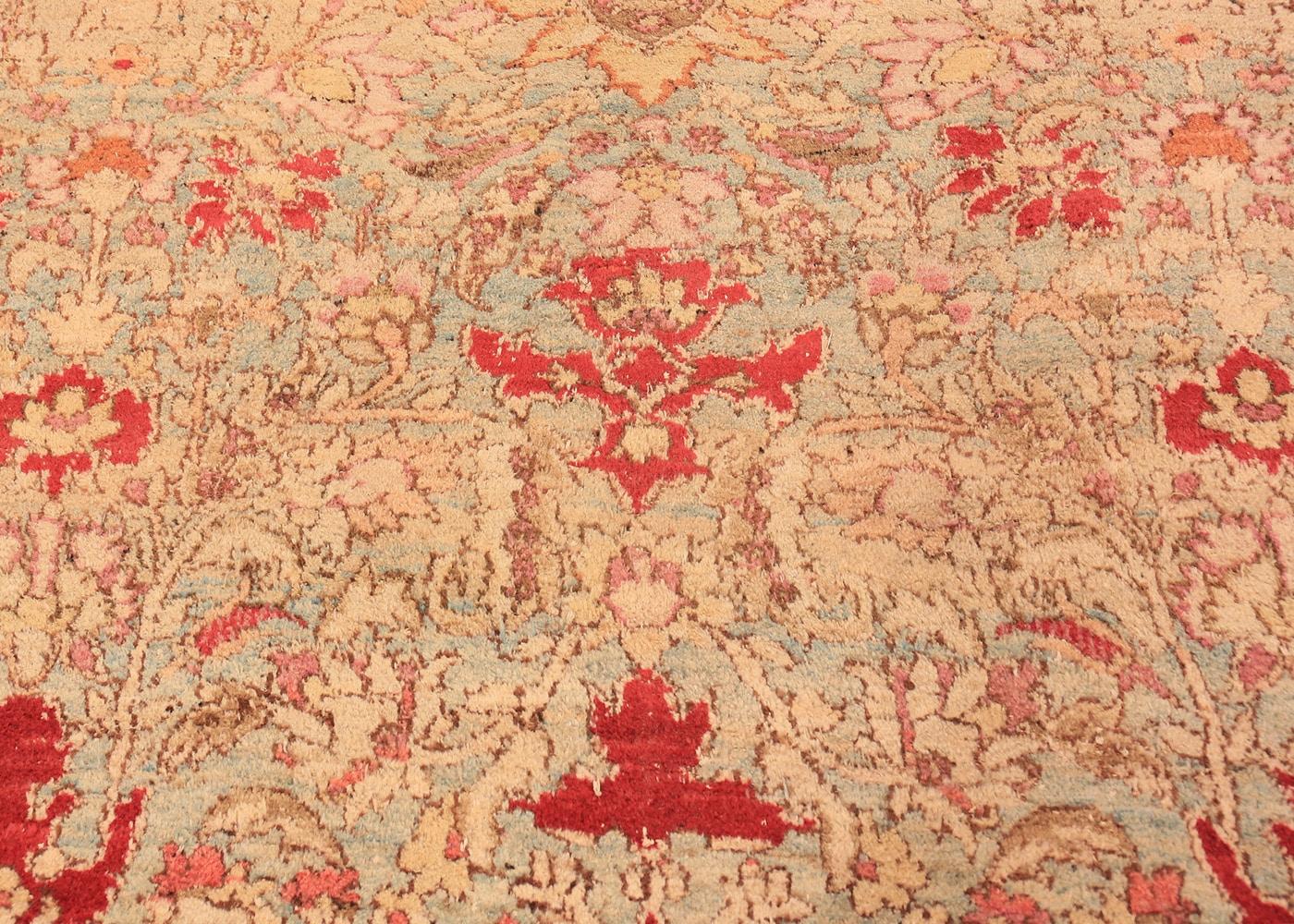 Wool Antique Indian Agra Rug. 10 ft 3 in x 14 ft 4 in For Sale