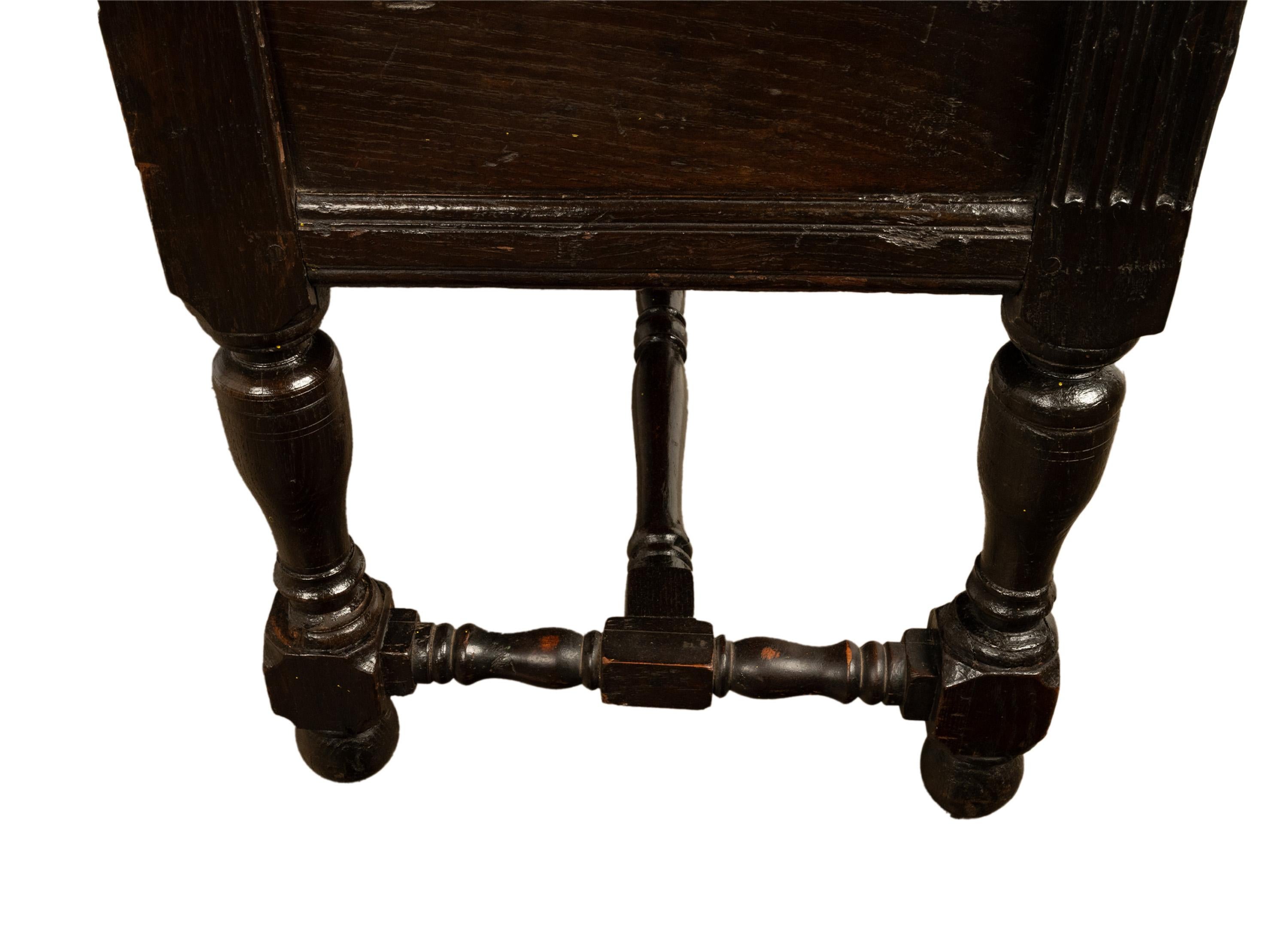 Rare Antique James I Jacobean Carved Oak Side Table Sideboard Cupboard 1620 For Sale 13