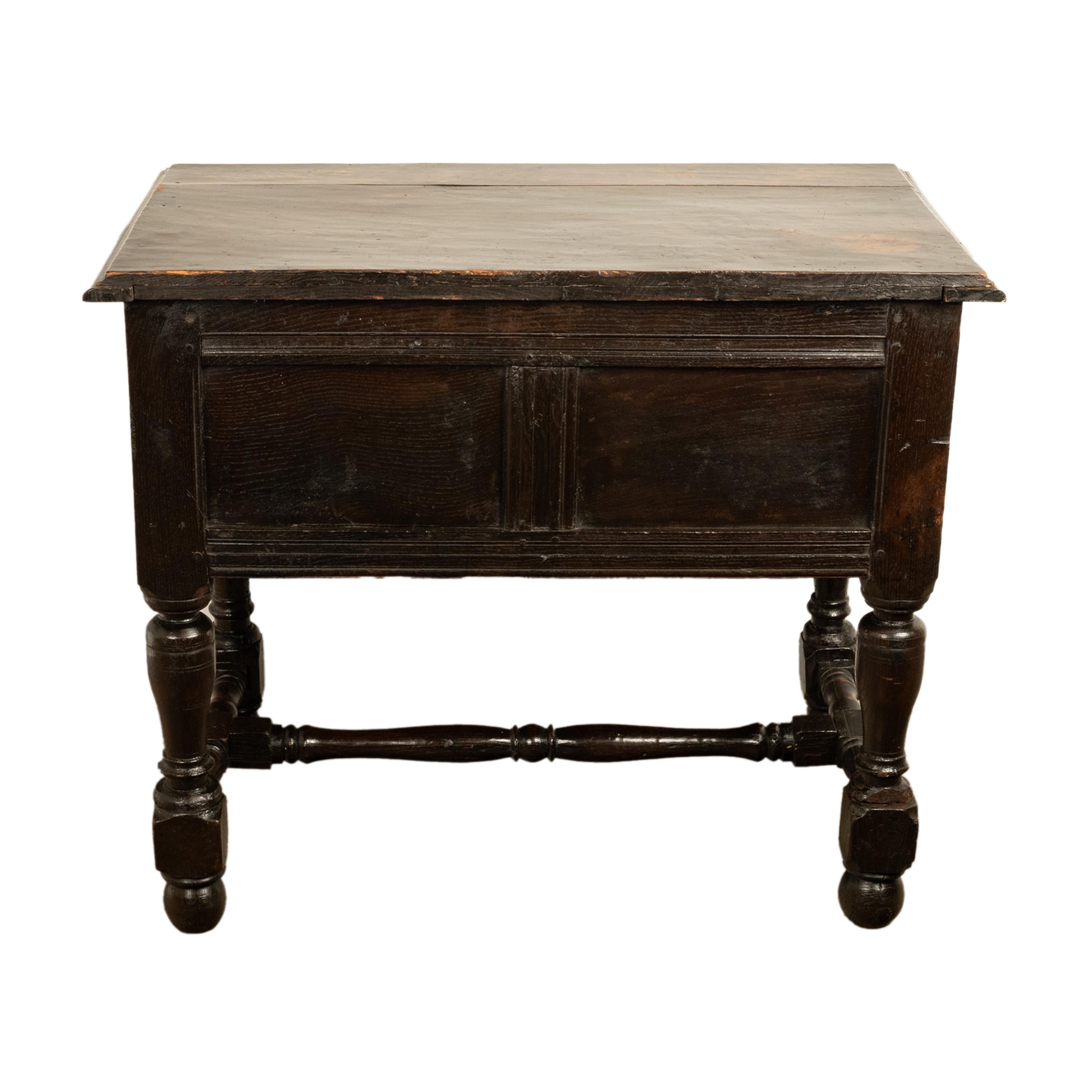 Rare Antique James I Jacobean Carved Oak Side Table Sideboard Cupboard 1620 For Sale 14