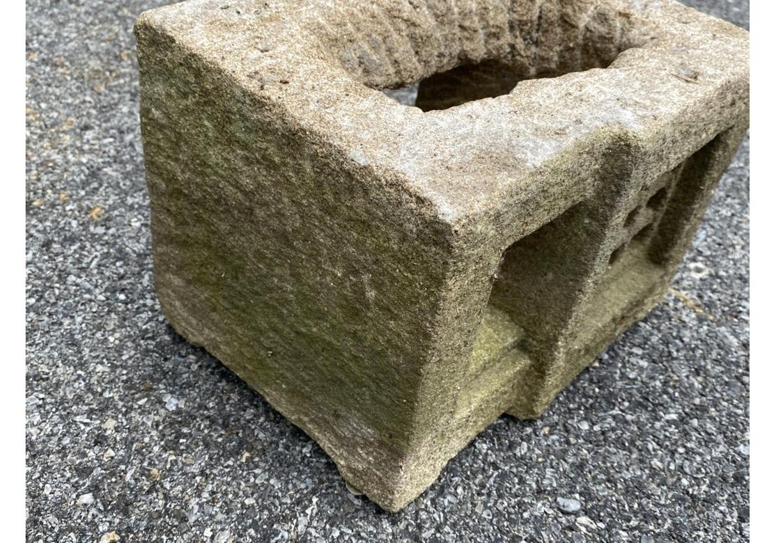 Rare Antique Japanese Carved Stone Garden Cottage Model 5
