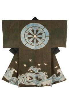 Rare Antique Japanese Oversized Sleeping Kimono (Yogi)