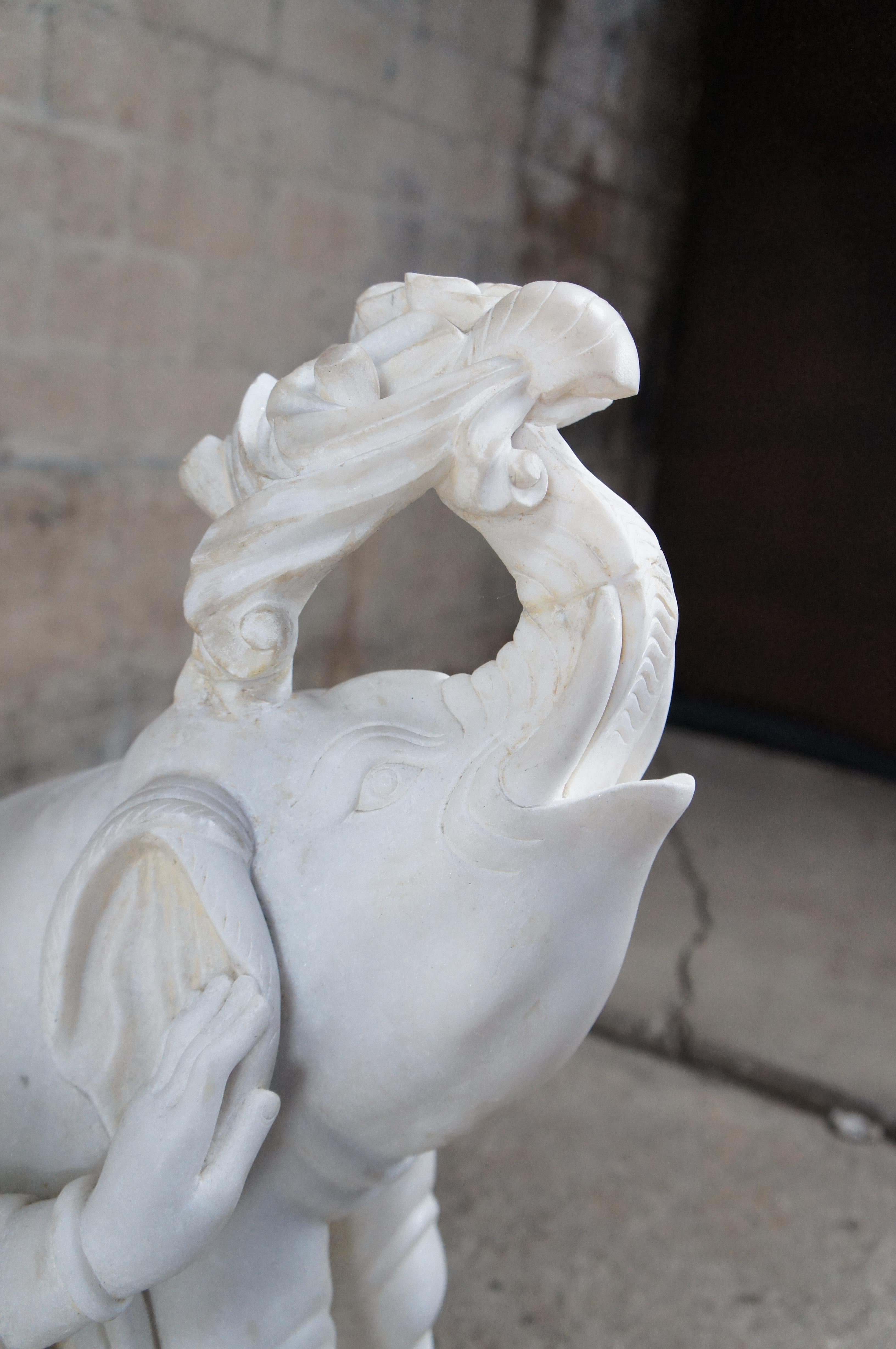 Escultura China Shaka Tríada Perros Foo Elefante Dragón Estatua 59