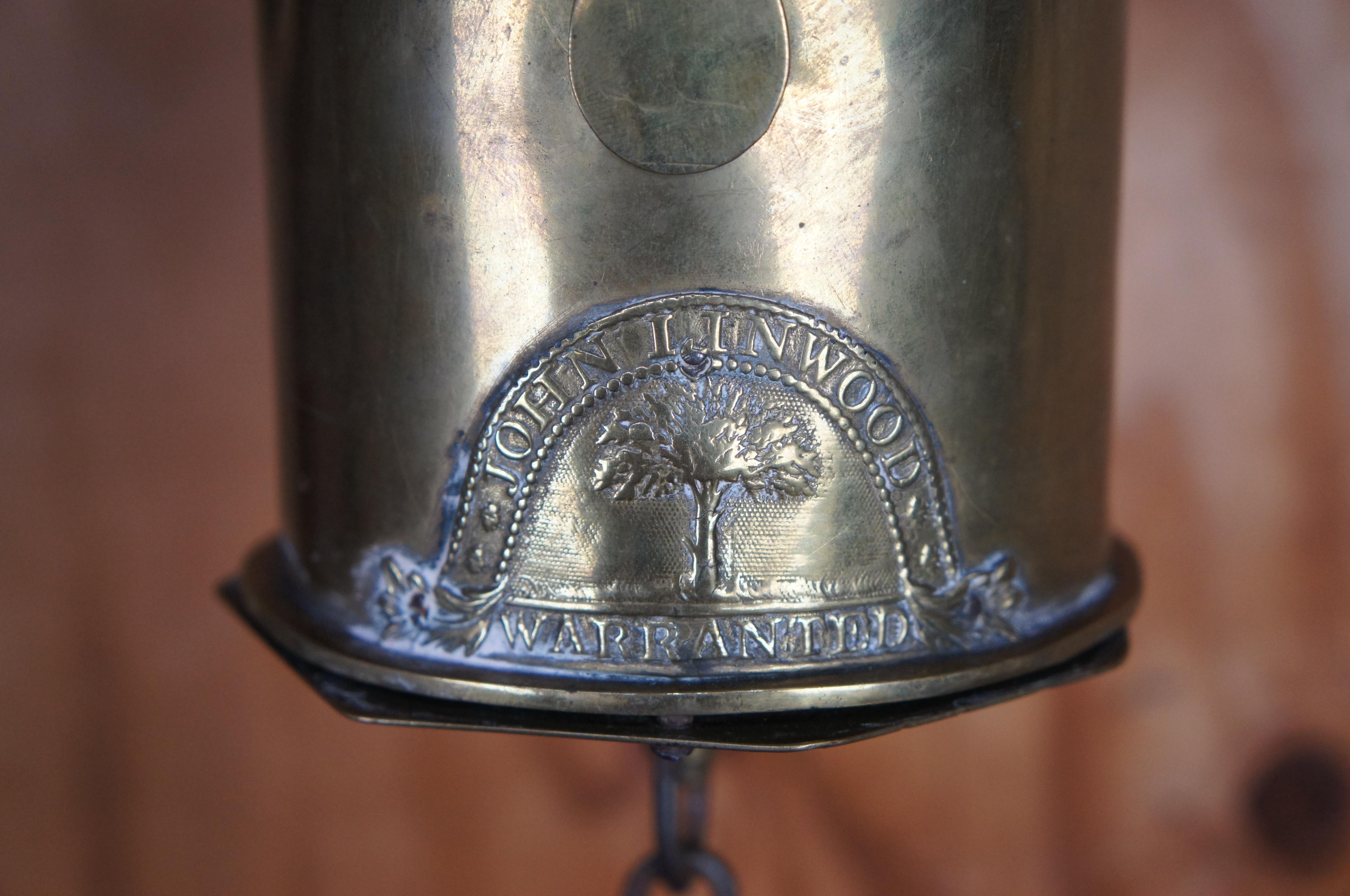 Rare Antique John Linwood English Georgian Brass Spit Meat Roasting Bottle Jack 2
