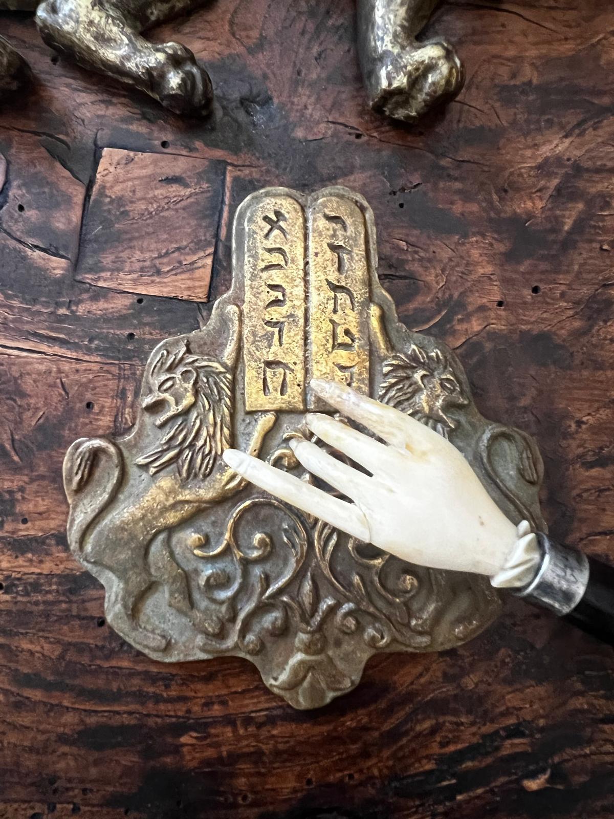 Hand-Crafted Rare Antique Judaica Torah Pointer/Yad Germany 1900 For Sale