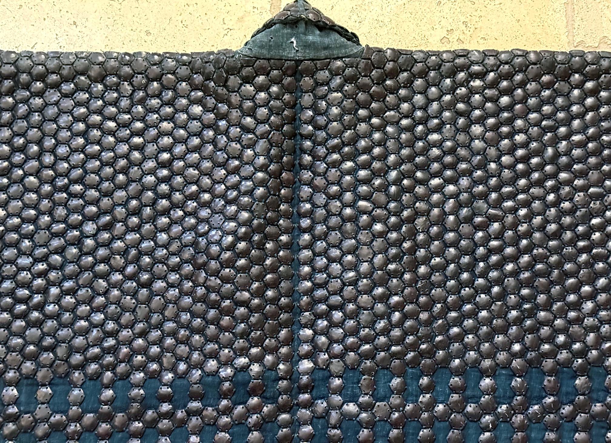 Rare Antique Kikko Katabira Armor Jacket Edo Period im Angebot 7