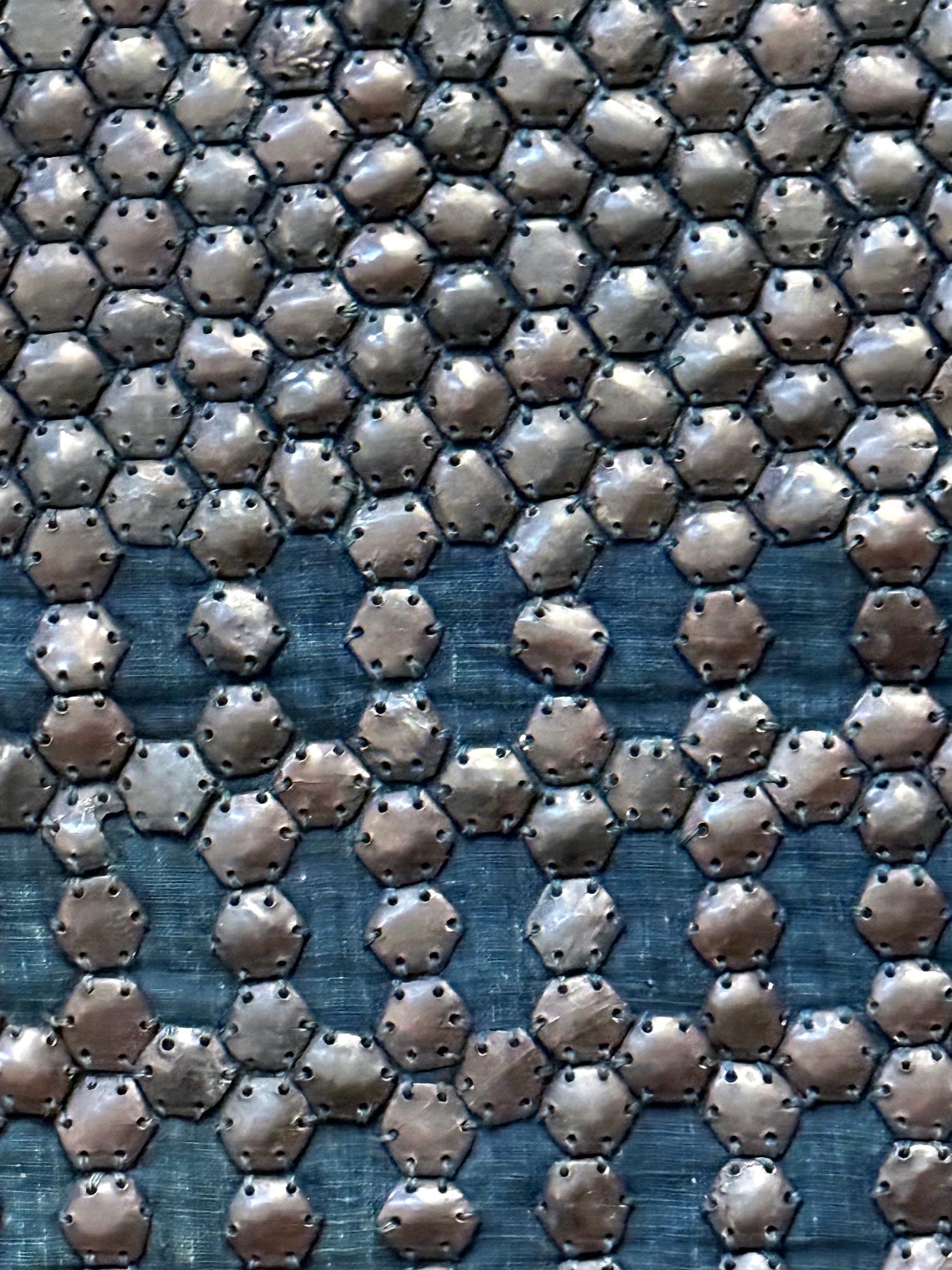 Rare Antique Kikko Katabira Armor Jacket Edo Period im Angebot 10