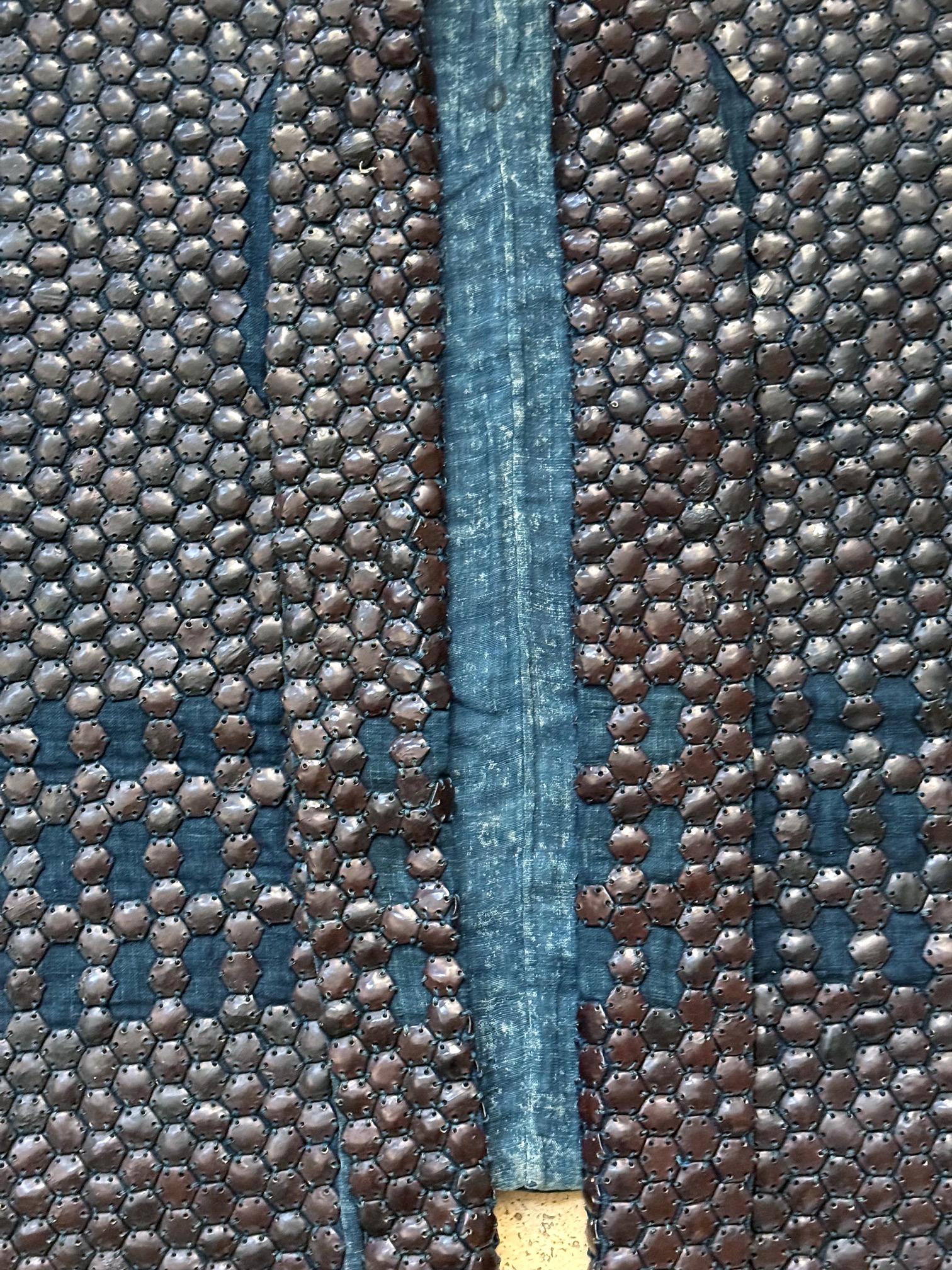 Rare Antique Kikko Katabira Armor Jacket Edo Period (Baumwolle) im Angebot