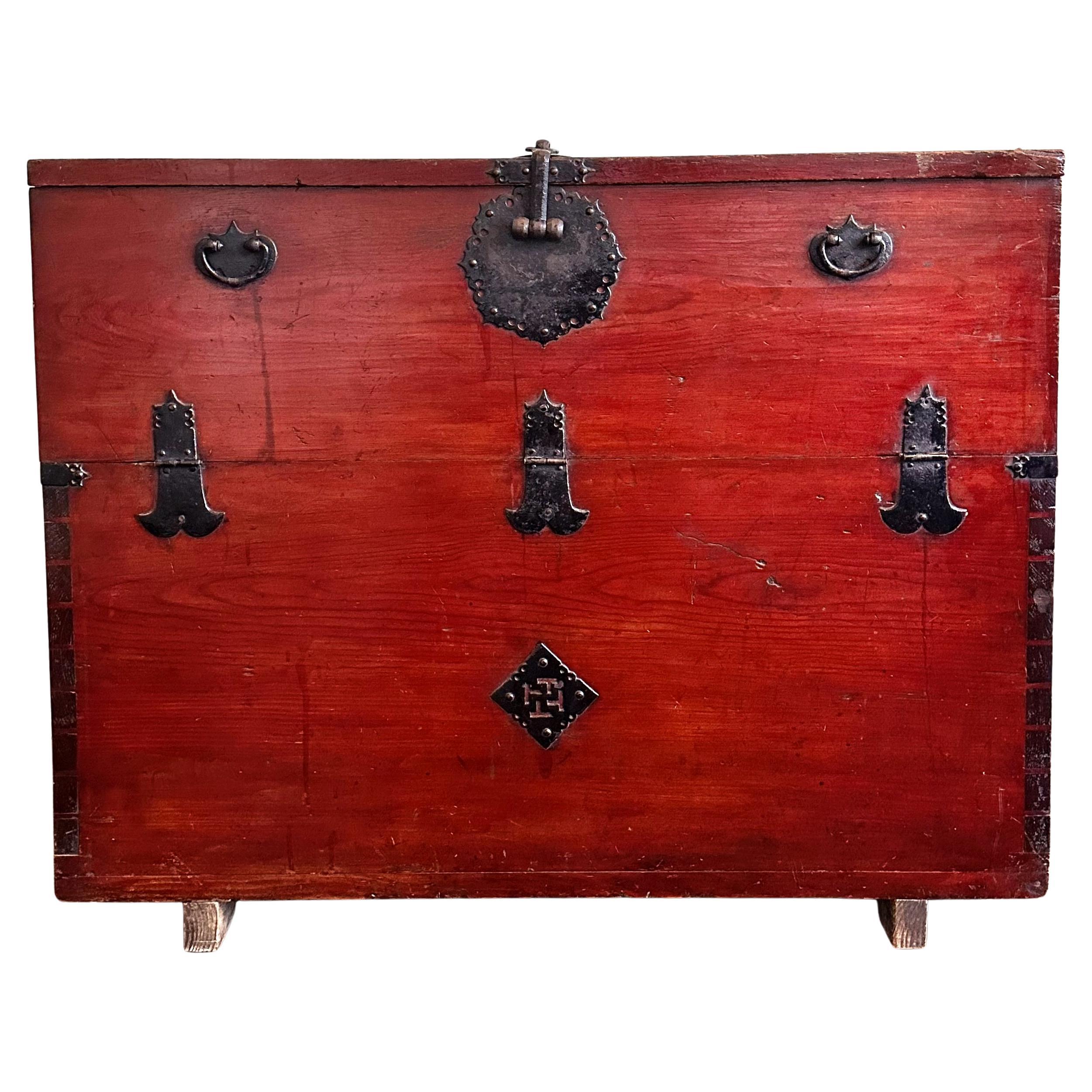 Rare Antique Korean Bandaji Chest South Jolla Joseon Dynasty