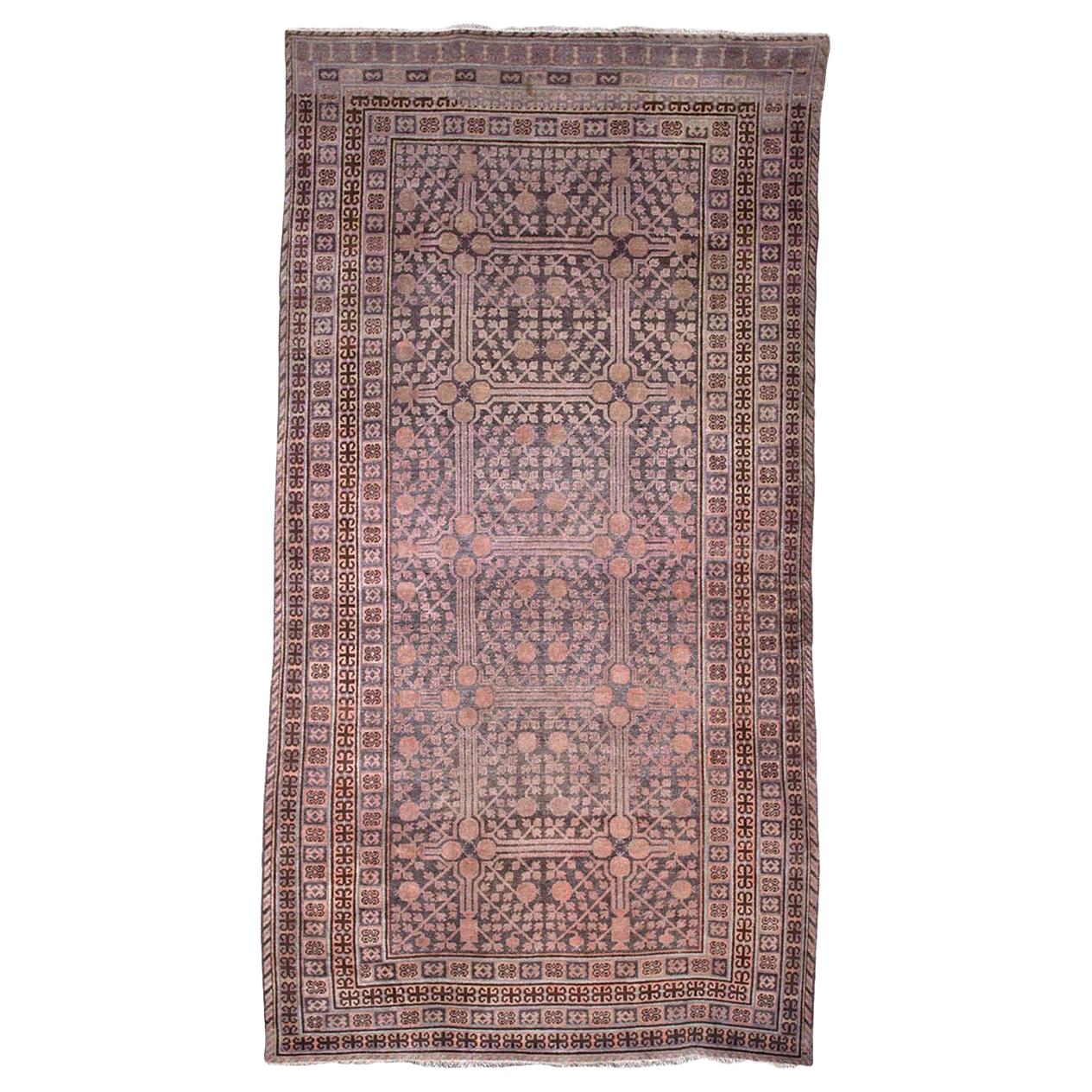 Rare Antique Kothan Carpet or Rug For Sale