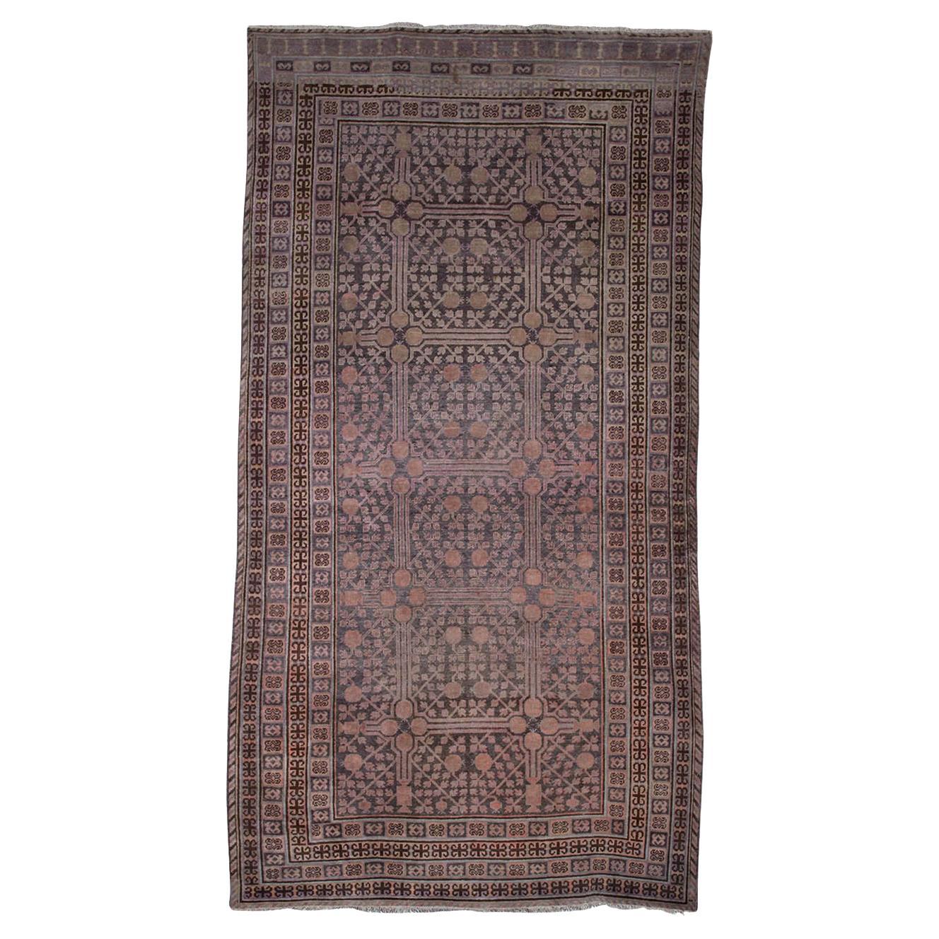 Rare Antique Kothan Carpet or Rug For Sale