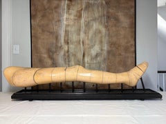 Rare antique Life-Size Anatomical Model of a Human Leg, Papier-Mâché, circa 1900