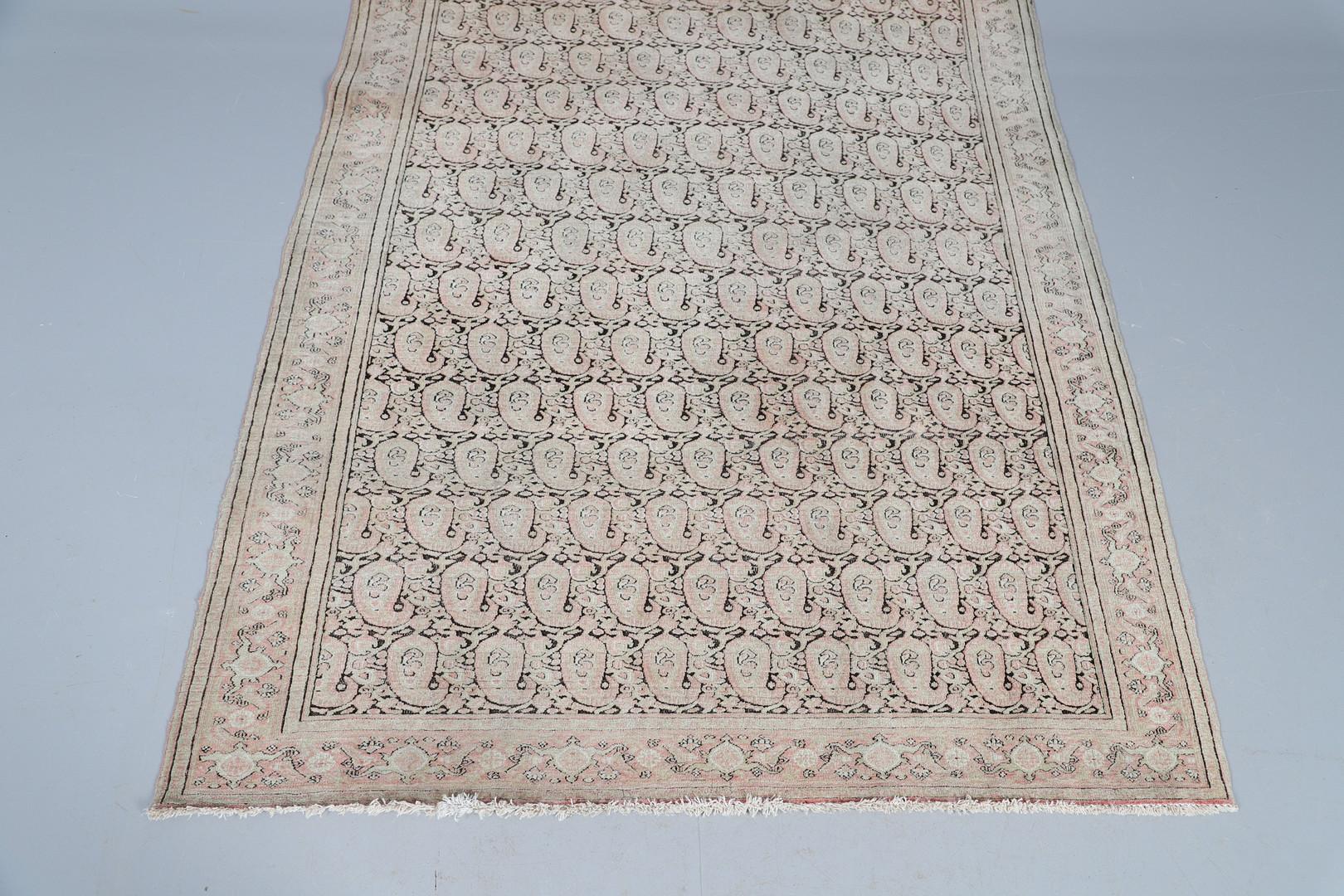 Caucasian Rare Antique Rugs Malayer Traditional Blush Pink Rug Wool Paisley Pattern Carpet For Sale