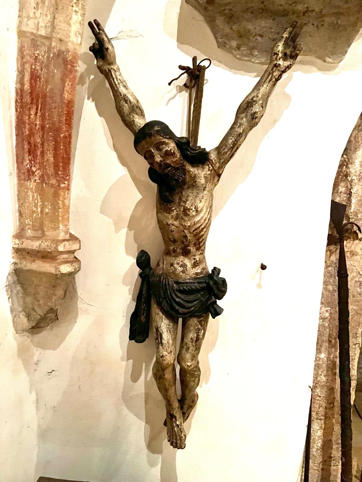 Rare Antique Medieval Gothic Corpus Christi, Large, Untouched Museum Masterpiece For Sale 10