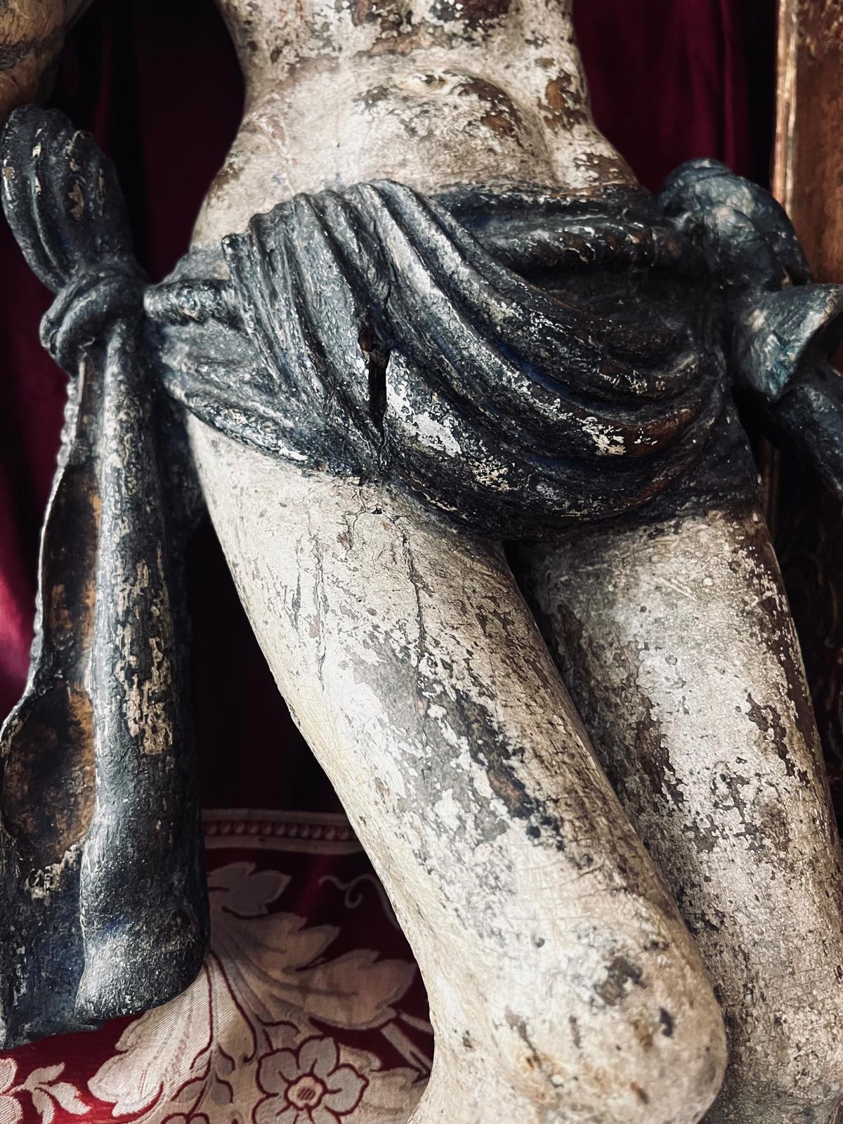Rare Antique Medieval Gothic Corpus Christi, Large, Untouched Museum Masterpiece For Sale 1