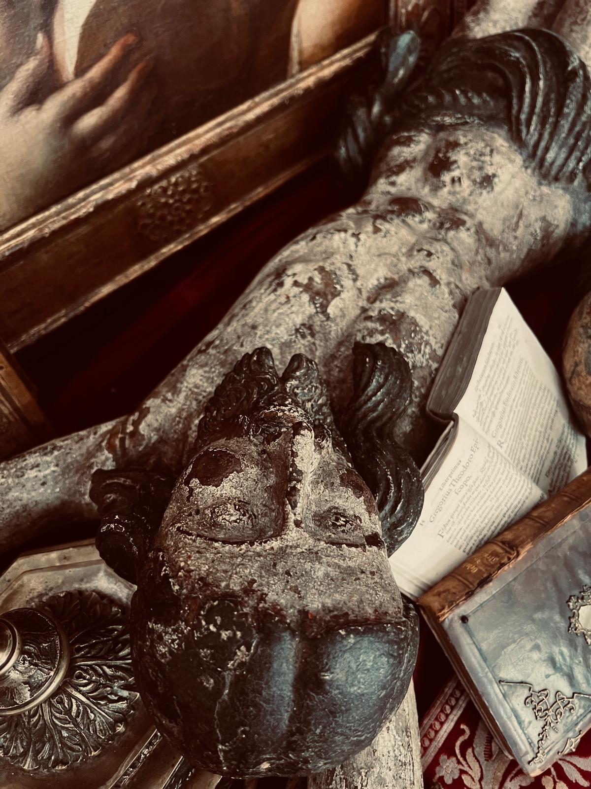 Rare Antique Medieval Gothic Corpus Christi, Large, Untouched Museum Masterpiece For Sale 2