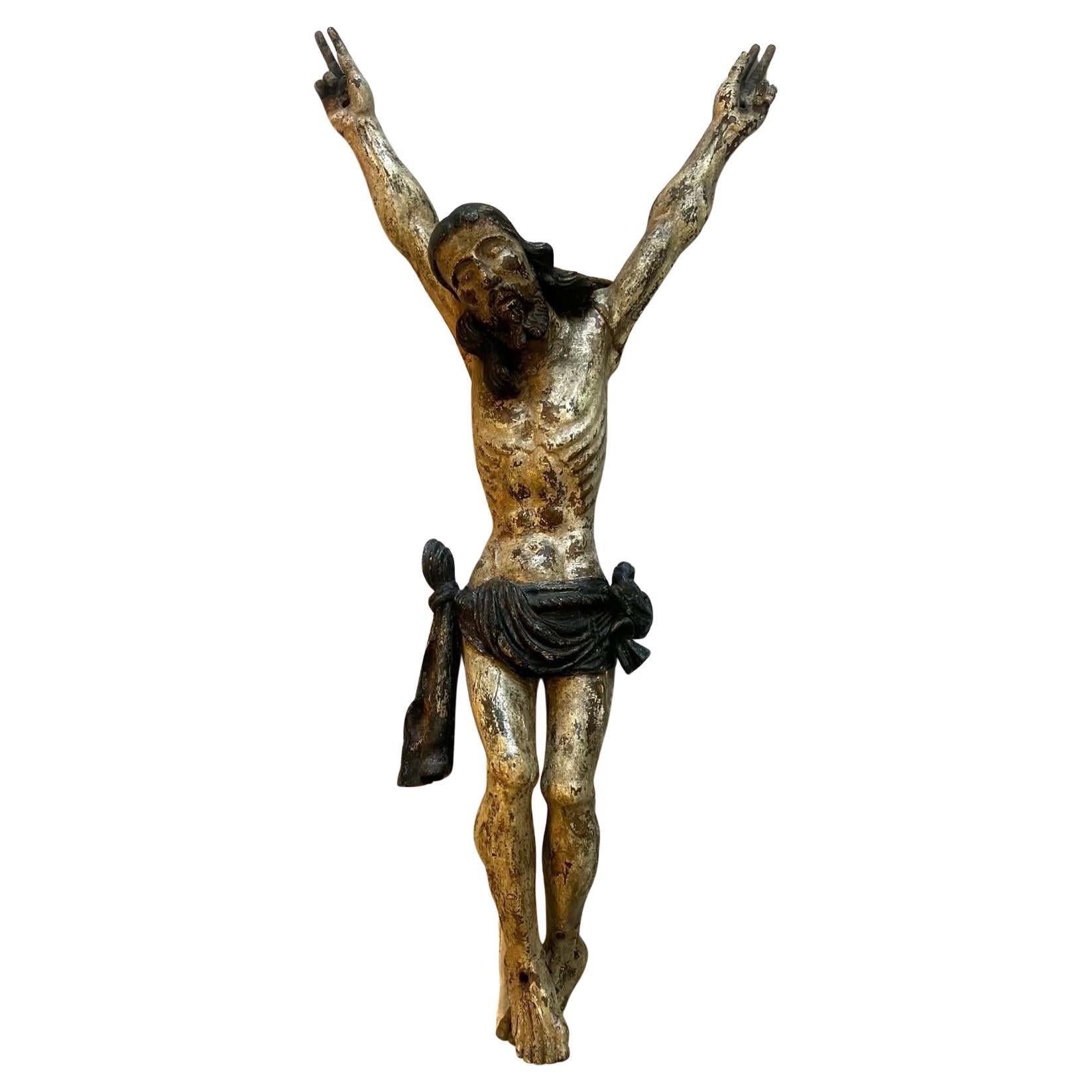 Rare Antique Medieval Gothic Corpus Christi, Large, Untouched Museum Masterpiece For Sale