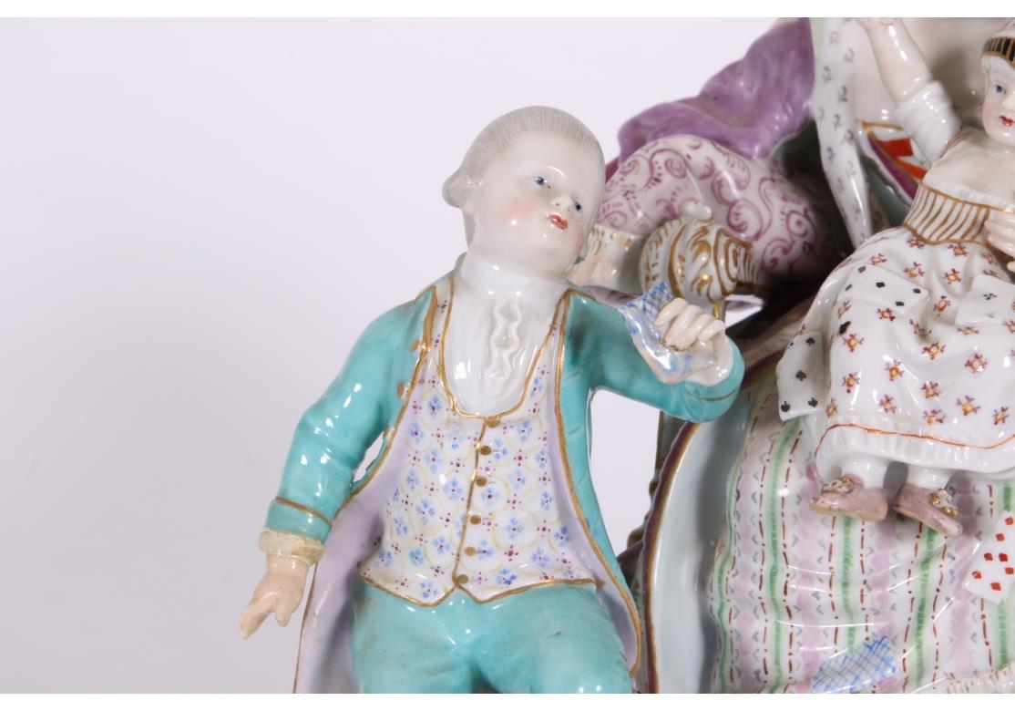 Regency Rare Antique Meissen Figural Group - 