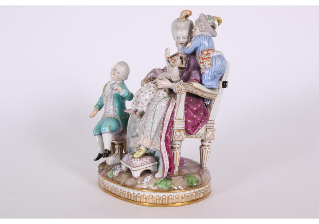 19th Century Rare Antique Meissen Figural Group - 