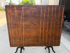 Rare Antique Morse Cast Iron Industrial , Brass and wood Drafting/Drawing Table
