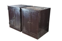 Rare Antique NCR National Cash Register Industrial Iron Steel Safe Cabinets 40"