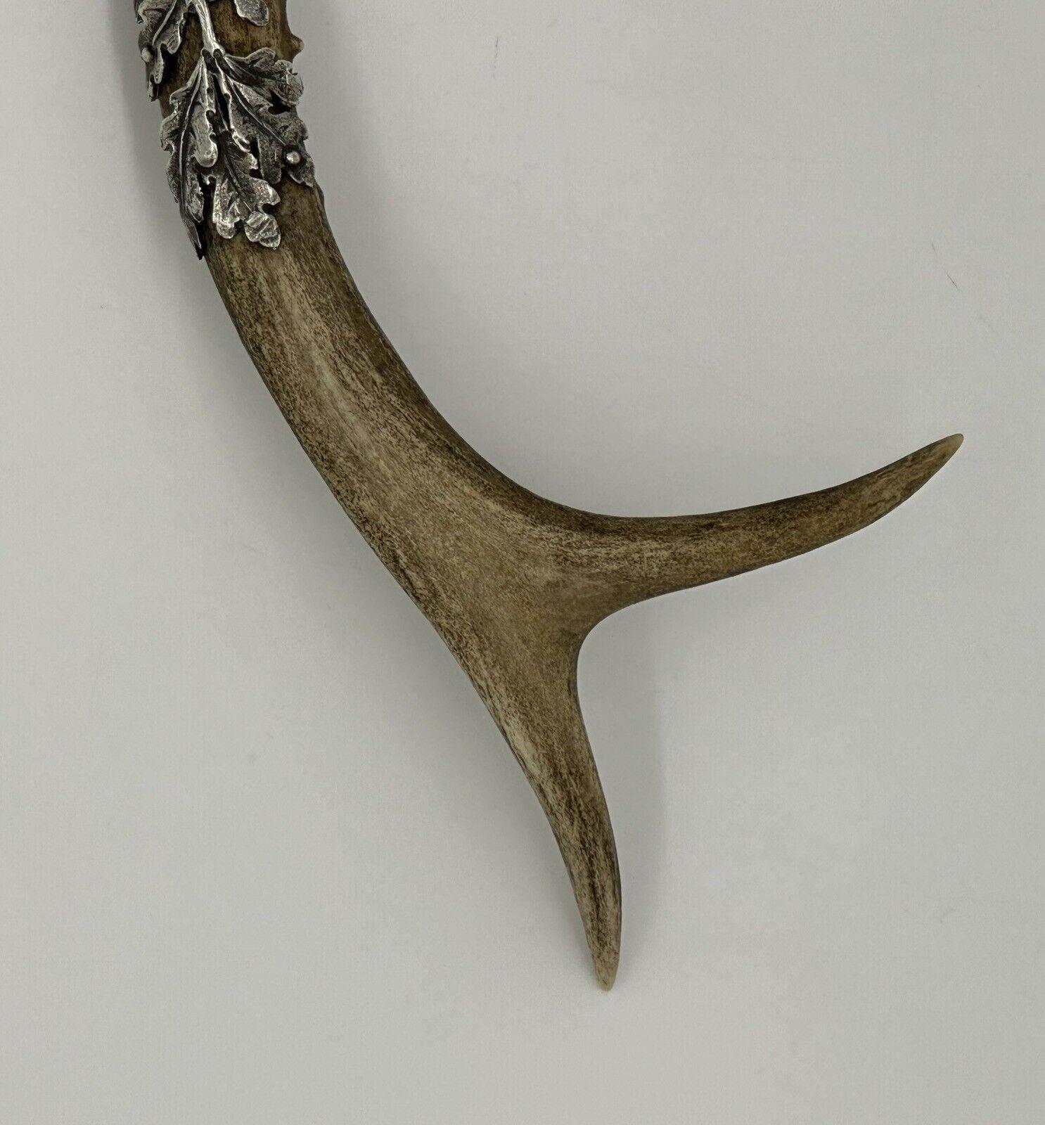 Rare Antique Novelty German silver antler and silver cigar cutter, 1890-1900 For Sale 4