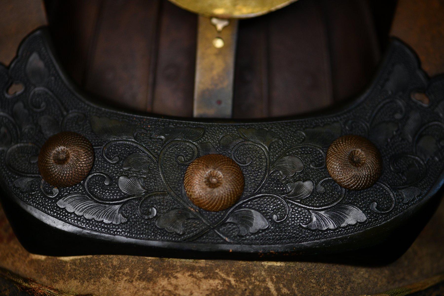 Raro Antiguo Original alto Rango Período Edo Samurai armadura Yoroi Japón Daimyō Hecho a mano en venta