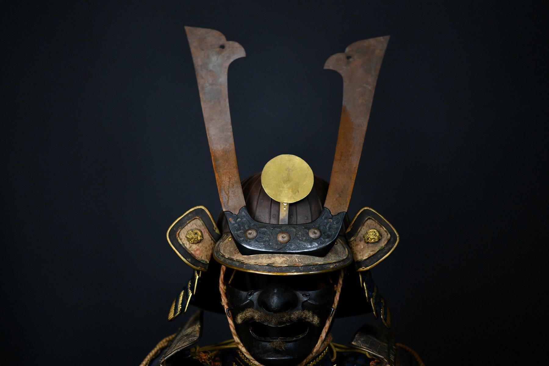 Raro Antiguo Original alto Rango Período Edo Samurai armadura Yoroi Japón Daimyō en venta 1