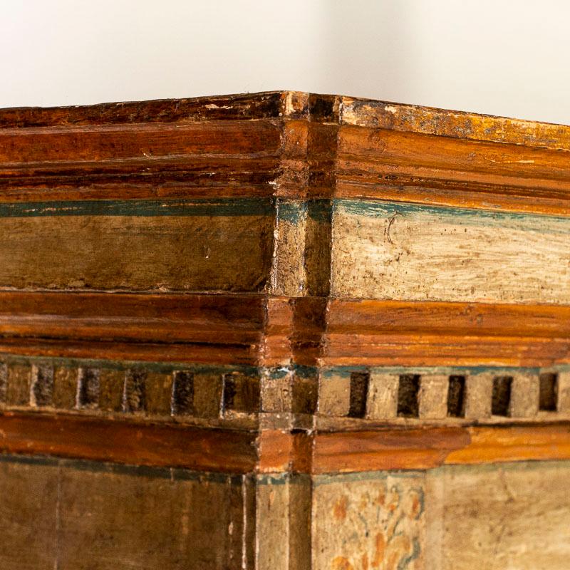 Rare Antique Original Painted Large Bookcase Display Cabinet, Italy Circa 1780-1 5