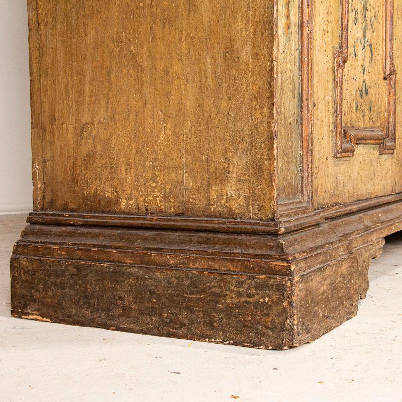 Rare Antique Original Painted Large Bookcase Display Cabinet, Italy Circa 1780-1 6