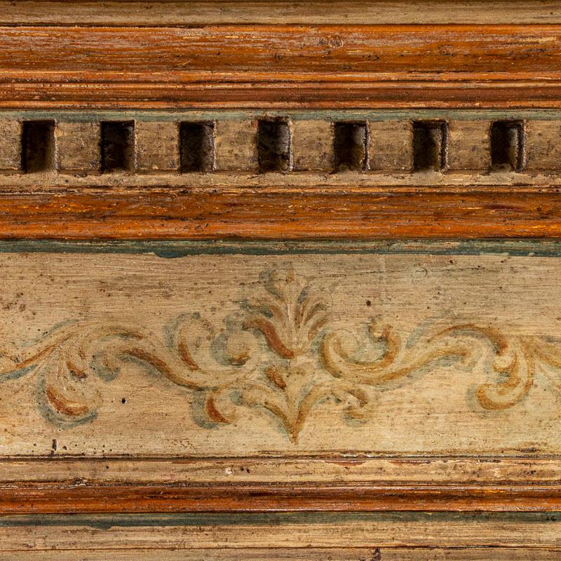 Rare Antique Original Painted Large Bookcase Display Cabinet, Italy Circa 1780-1 3