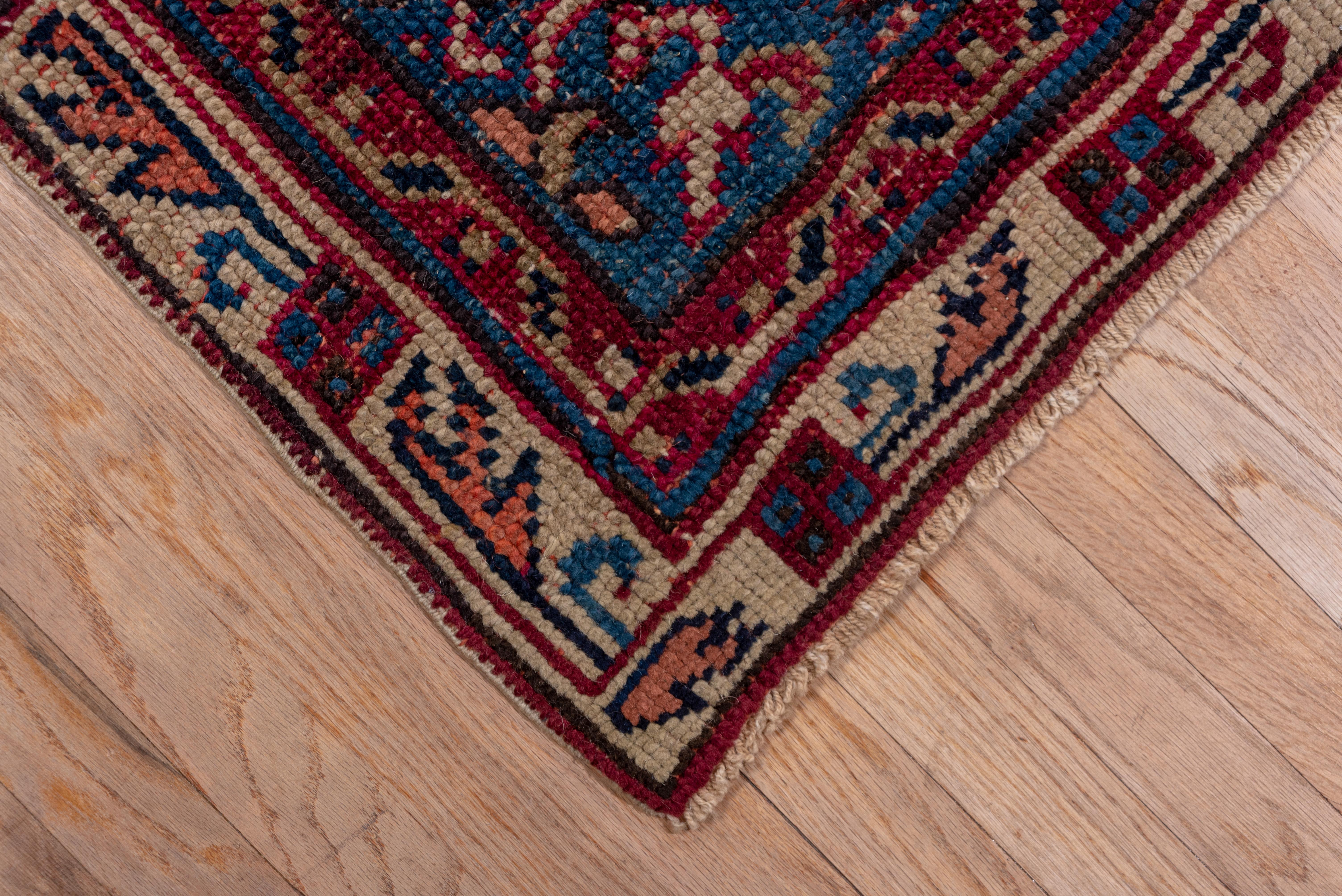 Magnifique tapis turc ancien d'Oushak, vers 1900 Excellent état - En vente à New York, NY