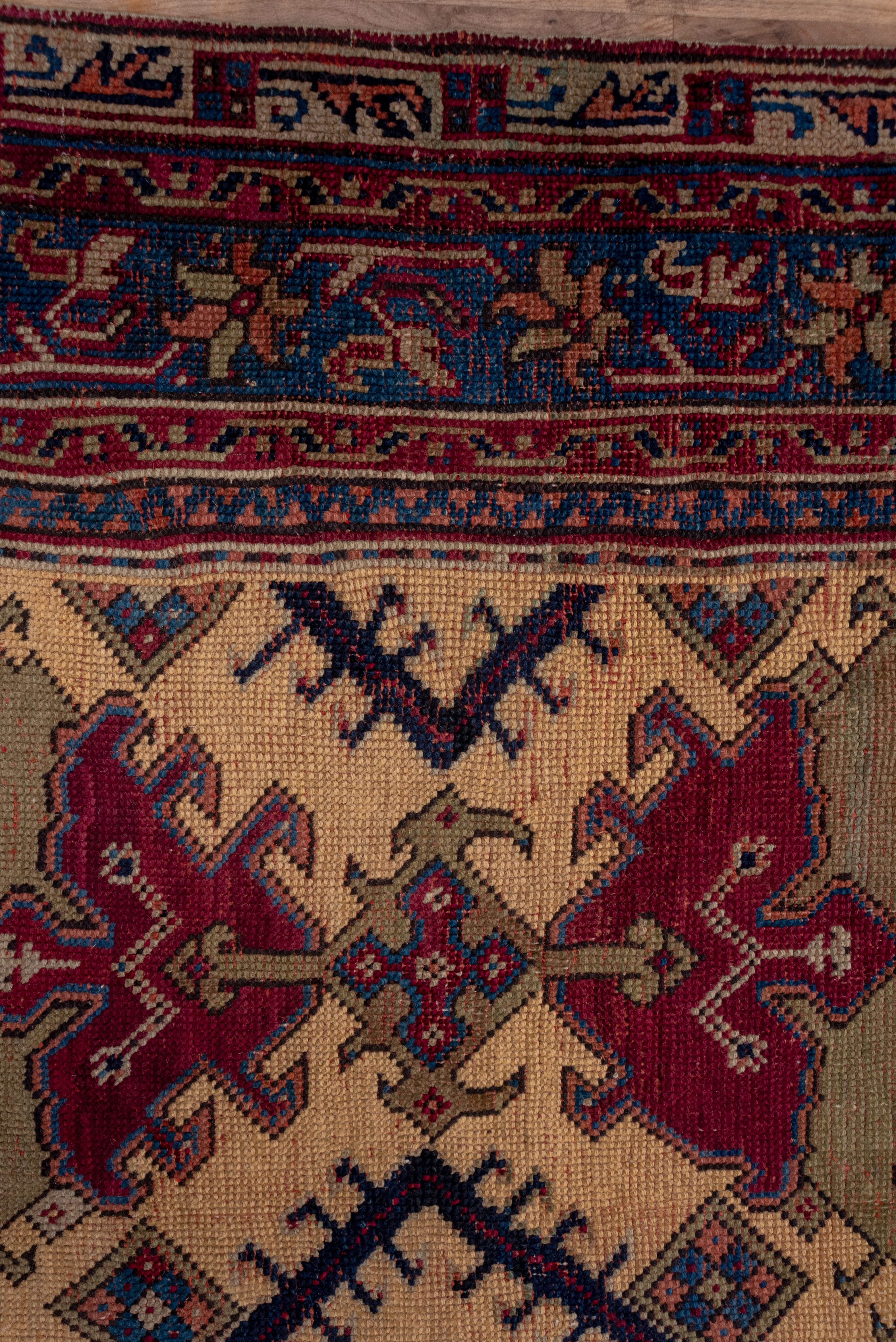 Début du 20ème siècle Magnifique tapis turc ancien d'Oushak, vers 1900 en vente