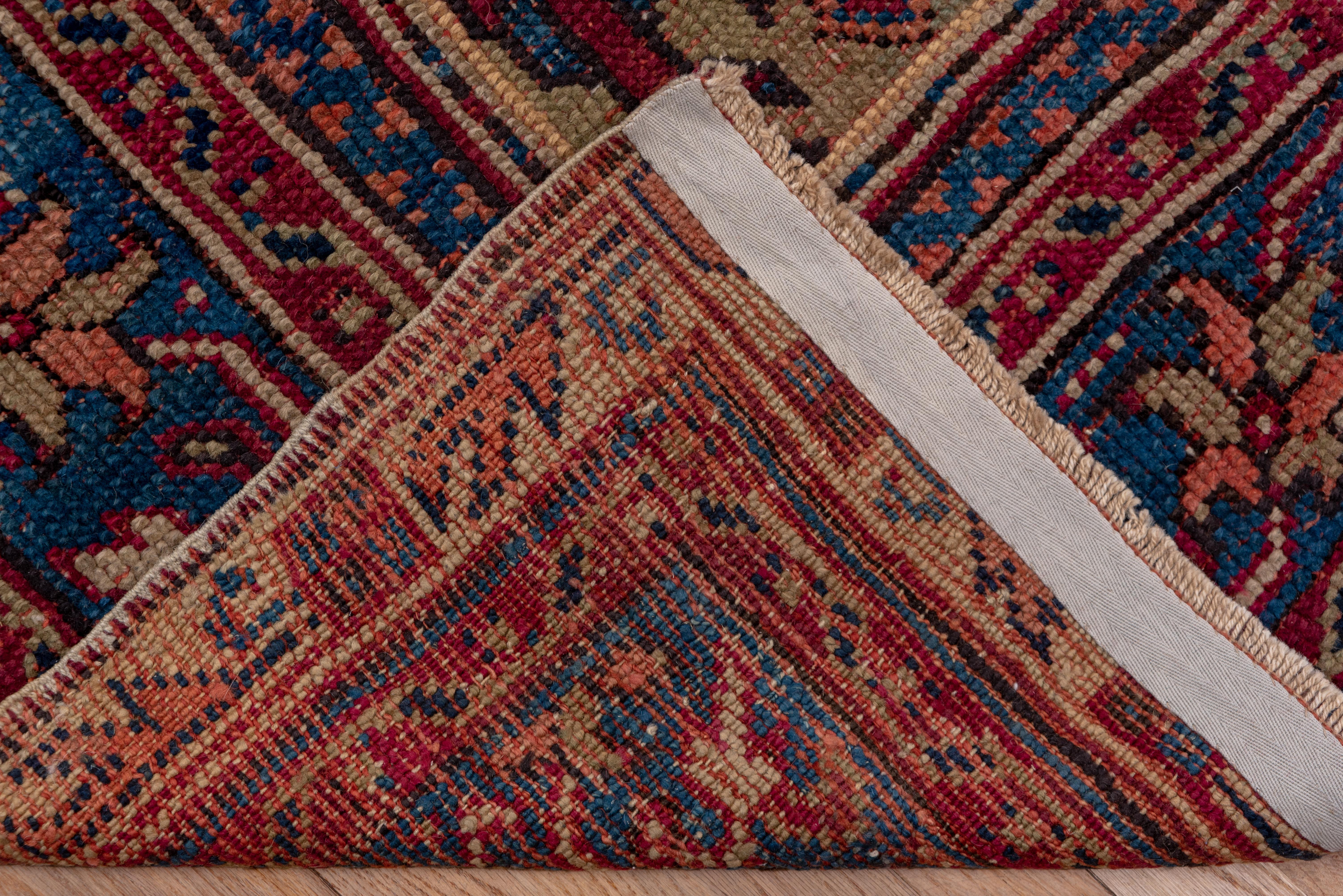 Magnifique tapis turc ancien d'Oushak, vers 1900 en vente 1